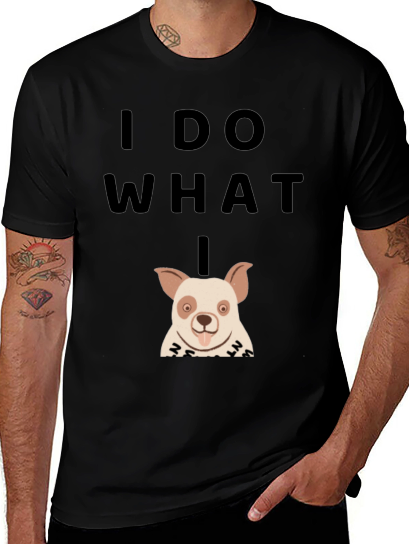 Variant 16 of Funny Dog T-Shirt - I Do What I Want