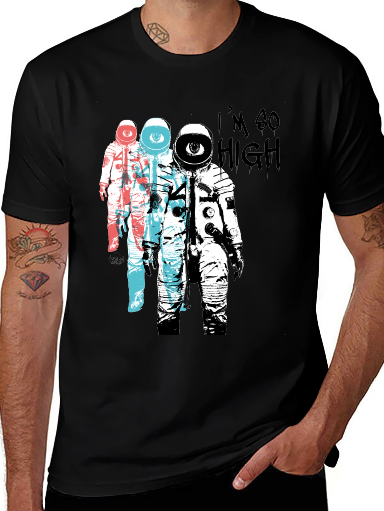 Variant 16 of Astronaut Eye T-Shirt - I'm So High Graphic Tee