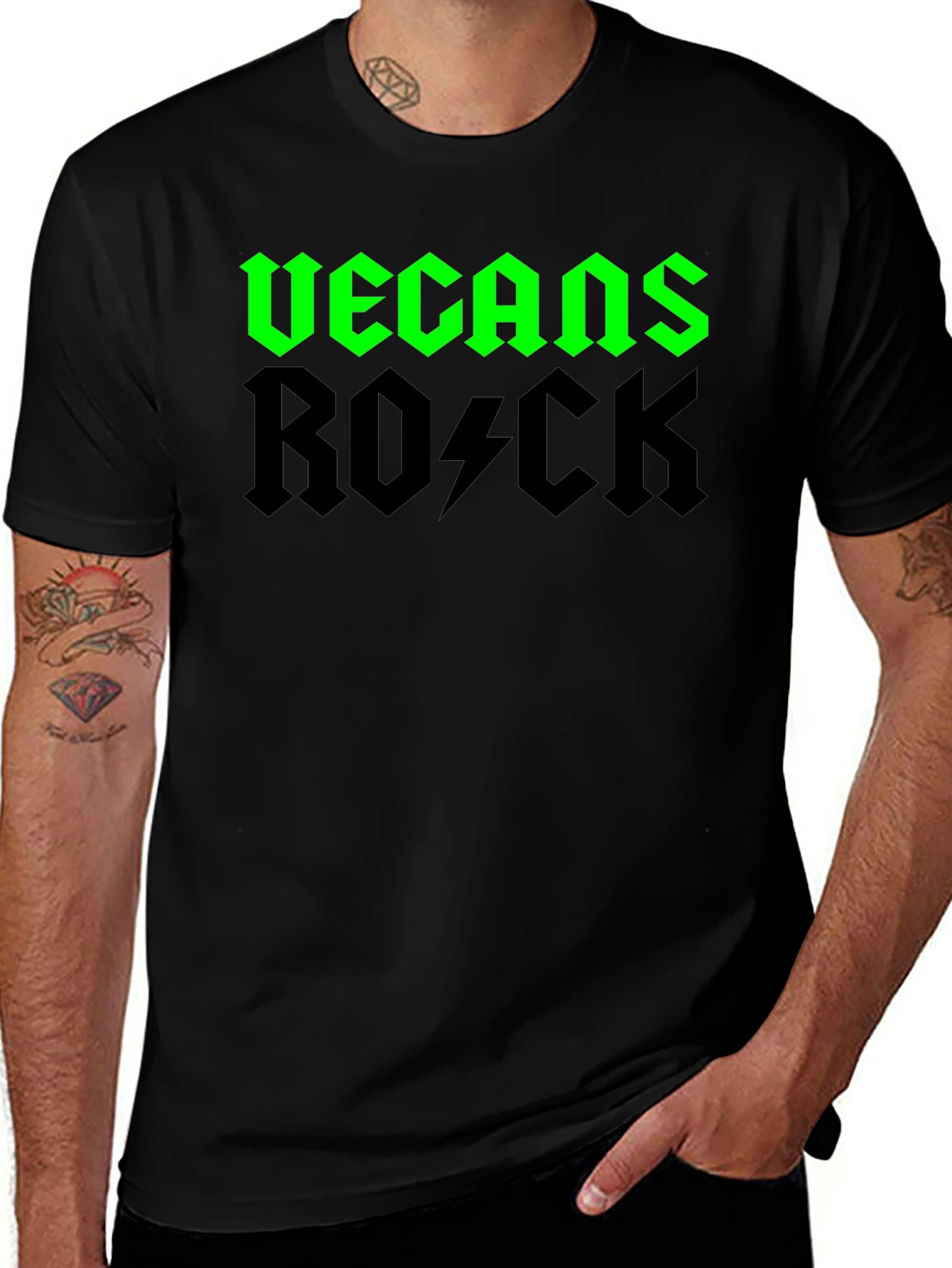 Variant 2 of Vegans Rock T-Shirt