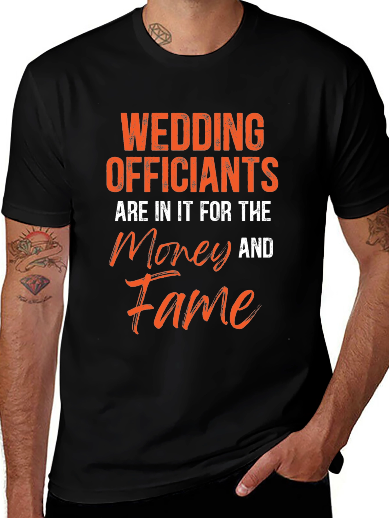 Variant 30 of Wedding Officiant Funny Graphic Tee