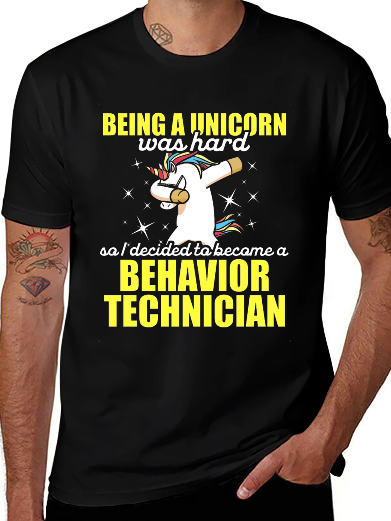 Variant 8 of Unicorn Behavior Technician T-Shirt