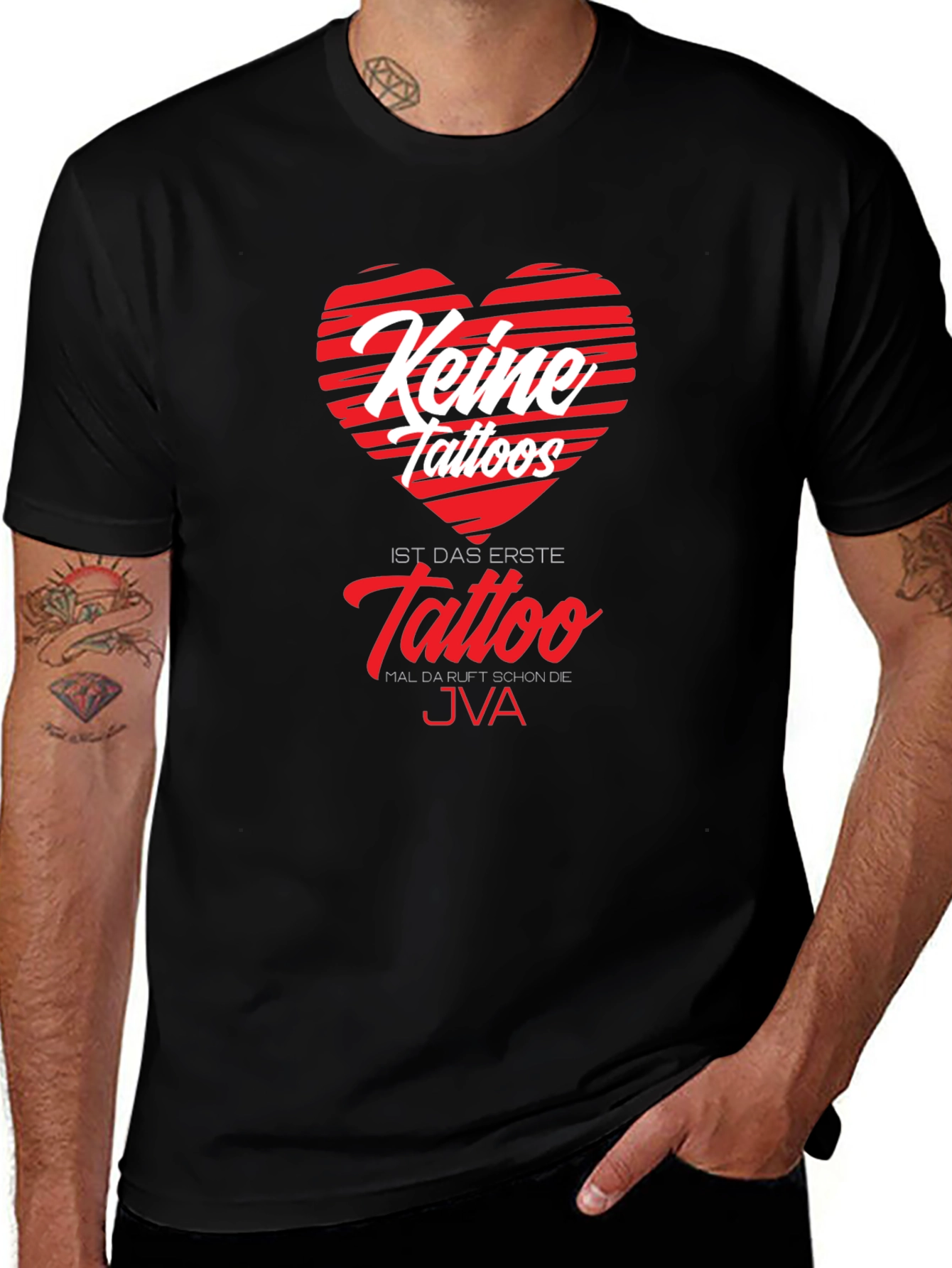 Variant 26 of Keine Tattoos Funny Graphic Tee
