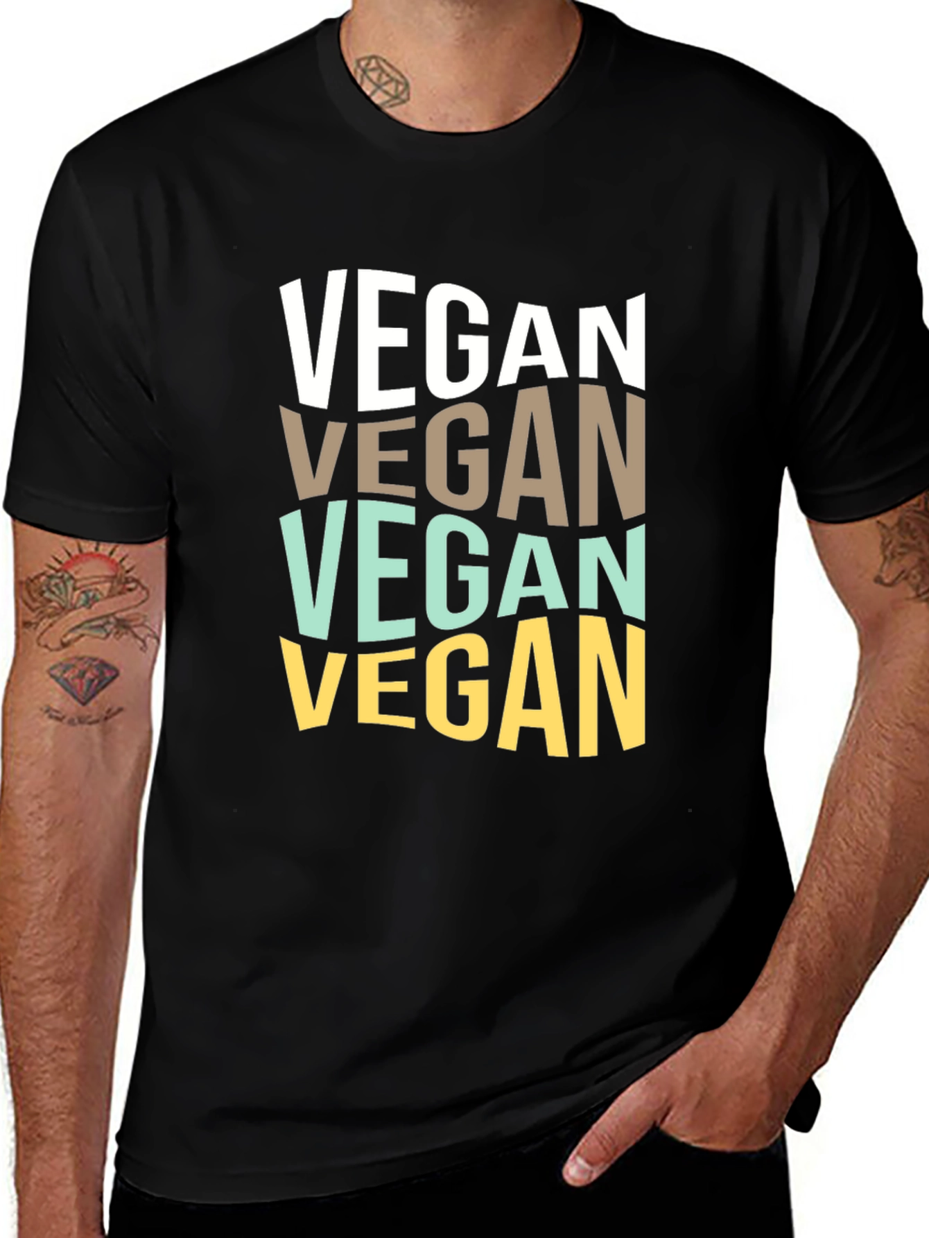 Variant 18 of Vegan Statement T-Shirt - Bold Graphic Design