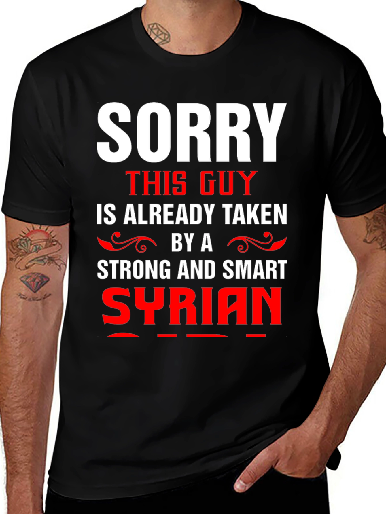 Variant 15 of Sorry This Guy Is Taken Syrian T-Shirt