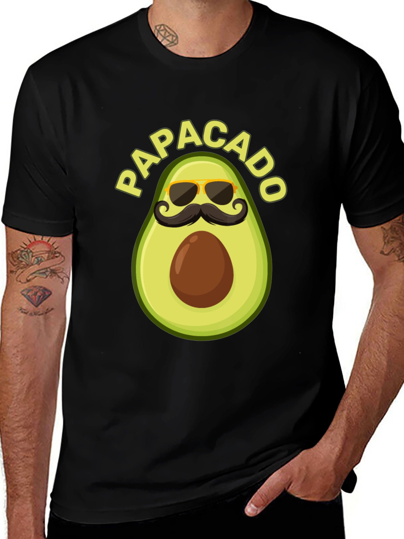 Variant 7 of Papacado Funny Avocado Dad Joke Graphic T-Shirt