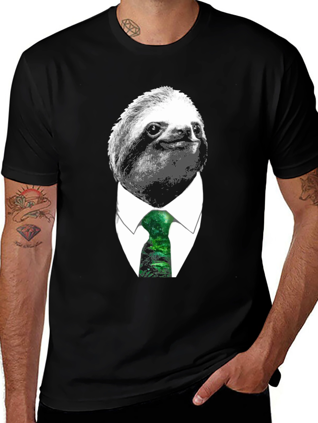 Variant 21 of Sloth Boss T-Shirt - Business Casual Funny Tee