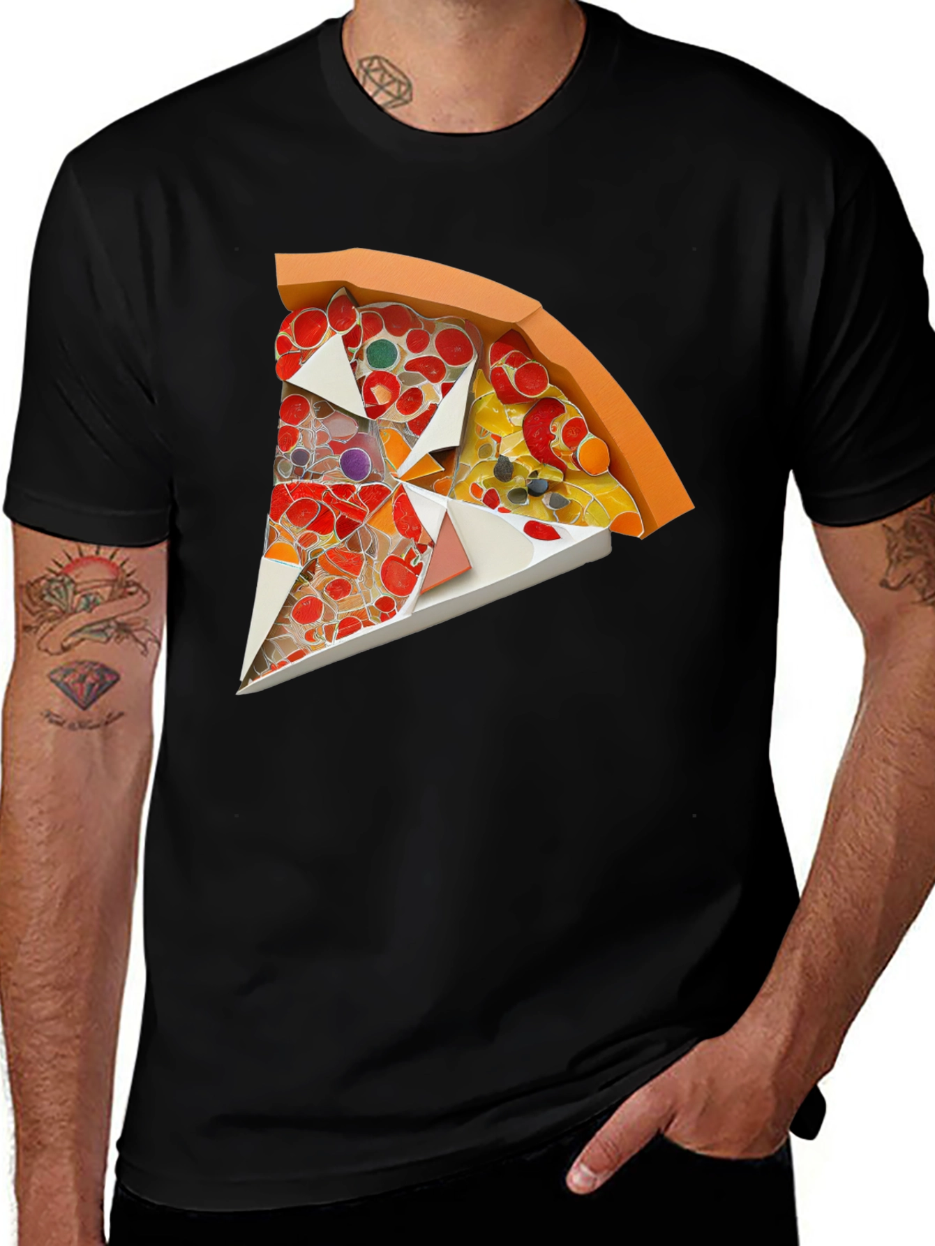 Variant 14 of Pizza Slice Graphic Tee - Unique Foodie Fashion