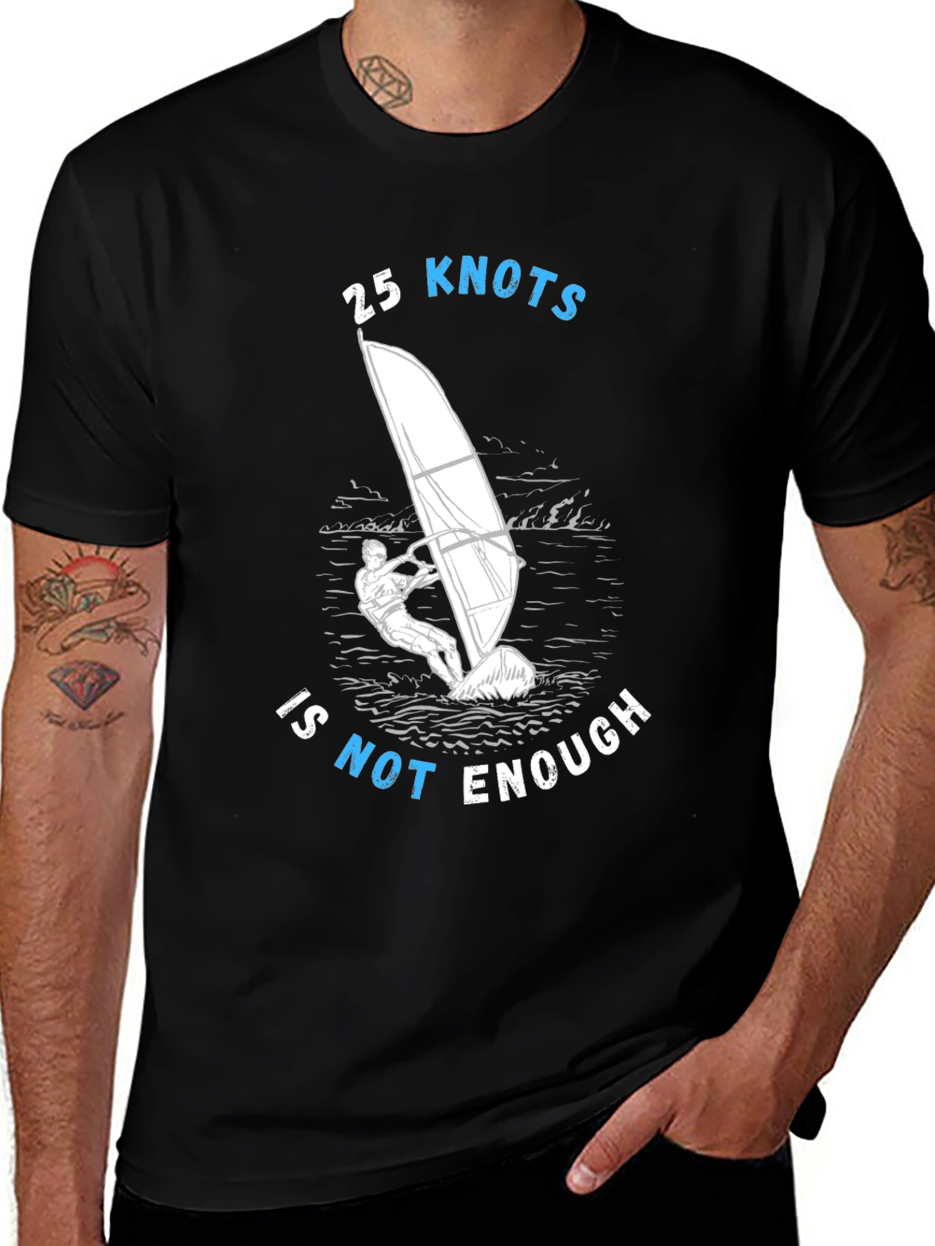 Variant 8 of 25 Knots Is Not Enough Windsurfing T-Shirt