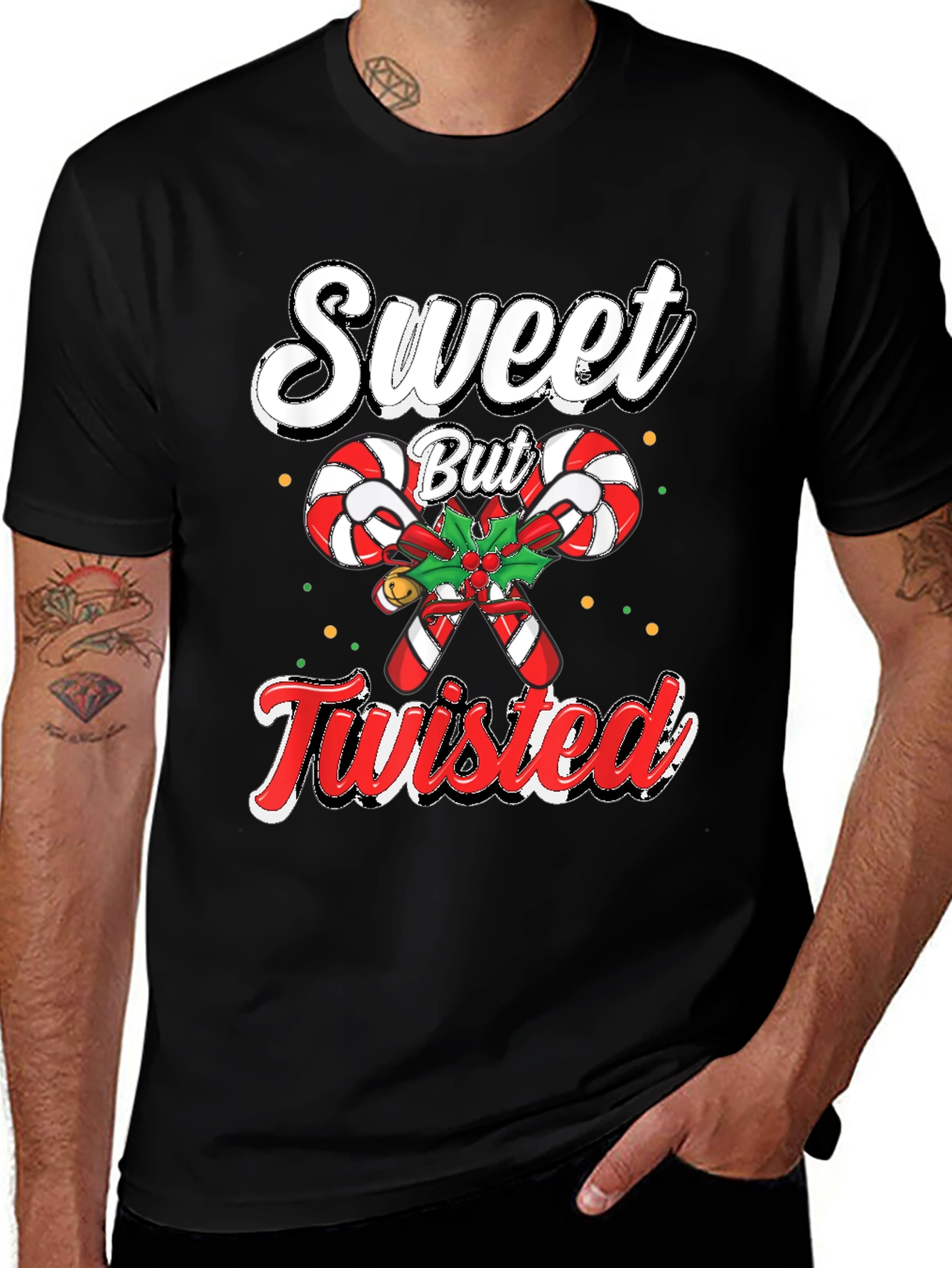 Sweet But Twisted Christmas Candy Cane T-Shirt