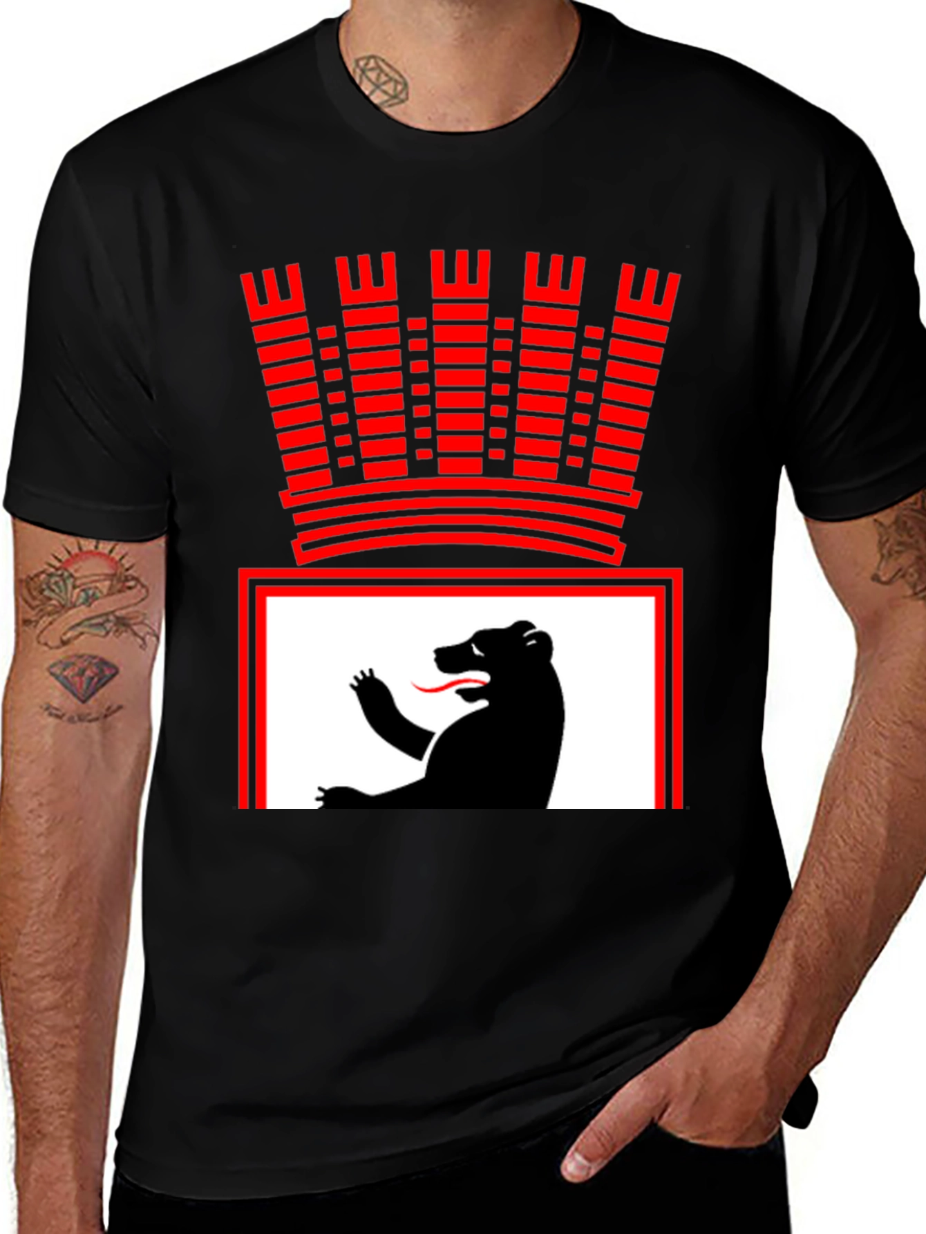 Berlin Bear Crest T-Shirt - Classic Graphic Tee