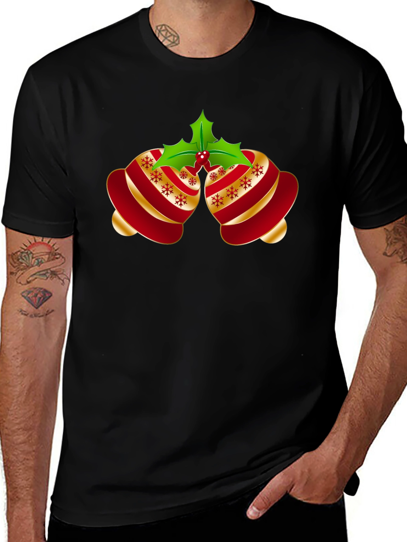 Variant 22 of Festive Christmas Bells Graphic Tee