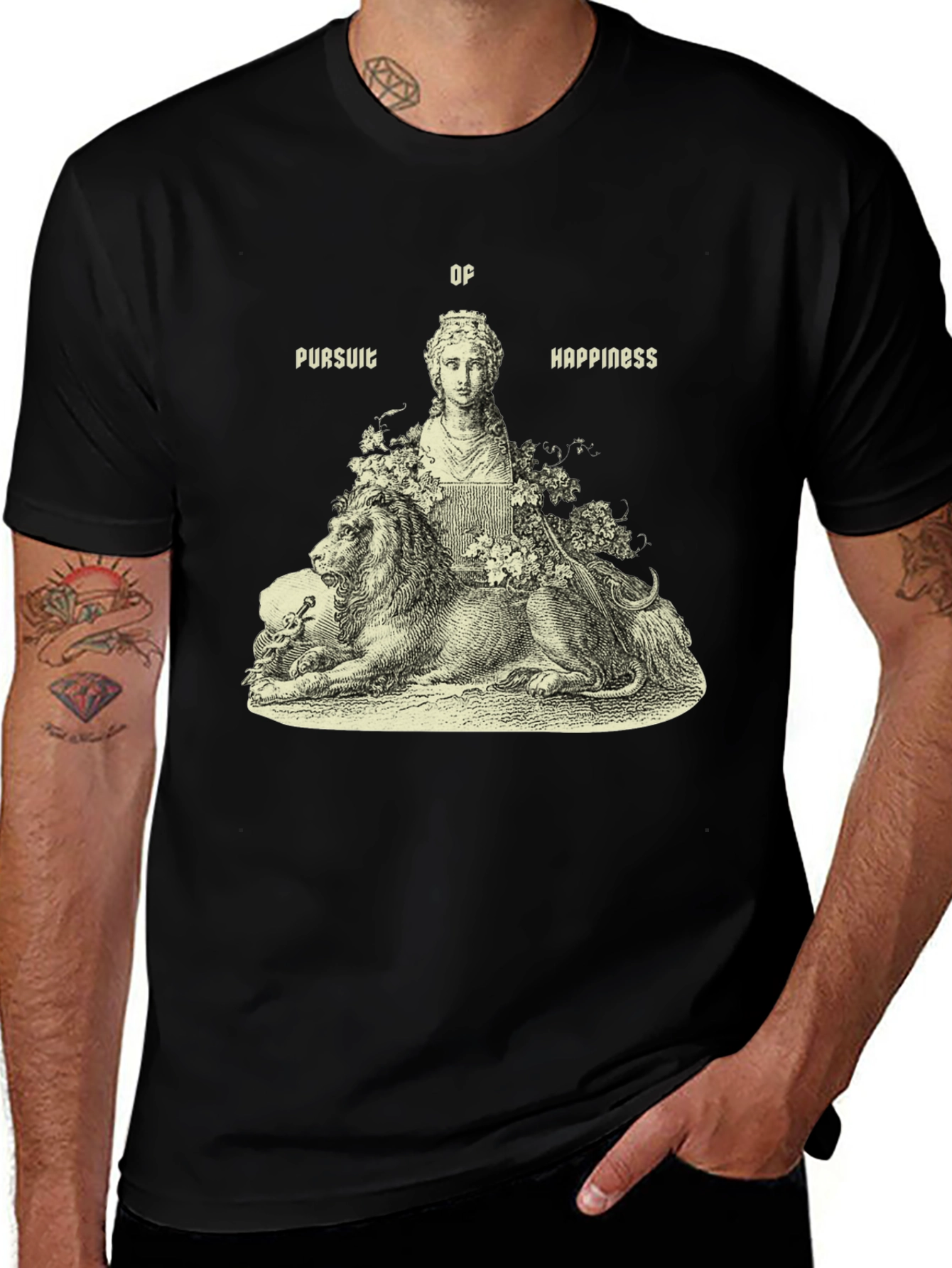 Variant 28 of Pursuit of Happiness Graphic Print T-Shirt