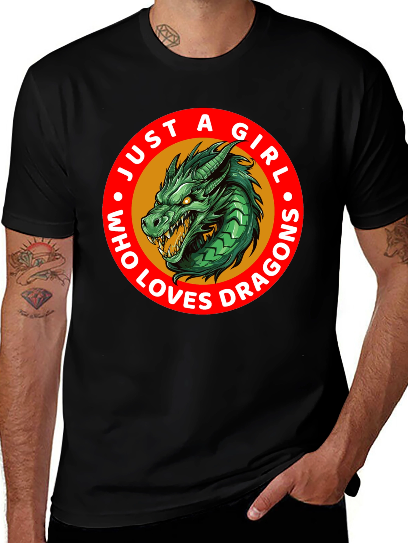 Variant 19 of Just a Girl Who Loves Dragons T-Shirt