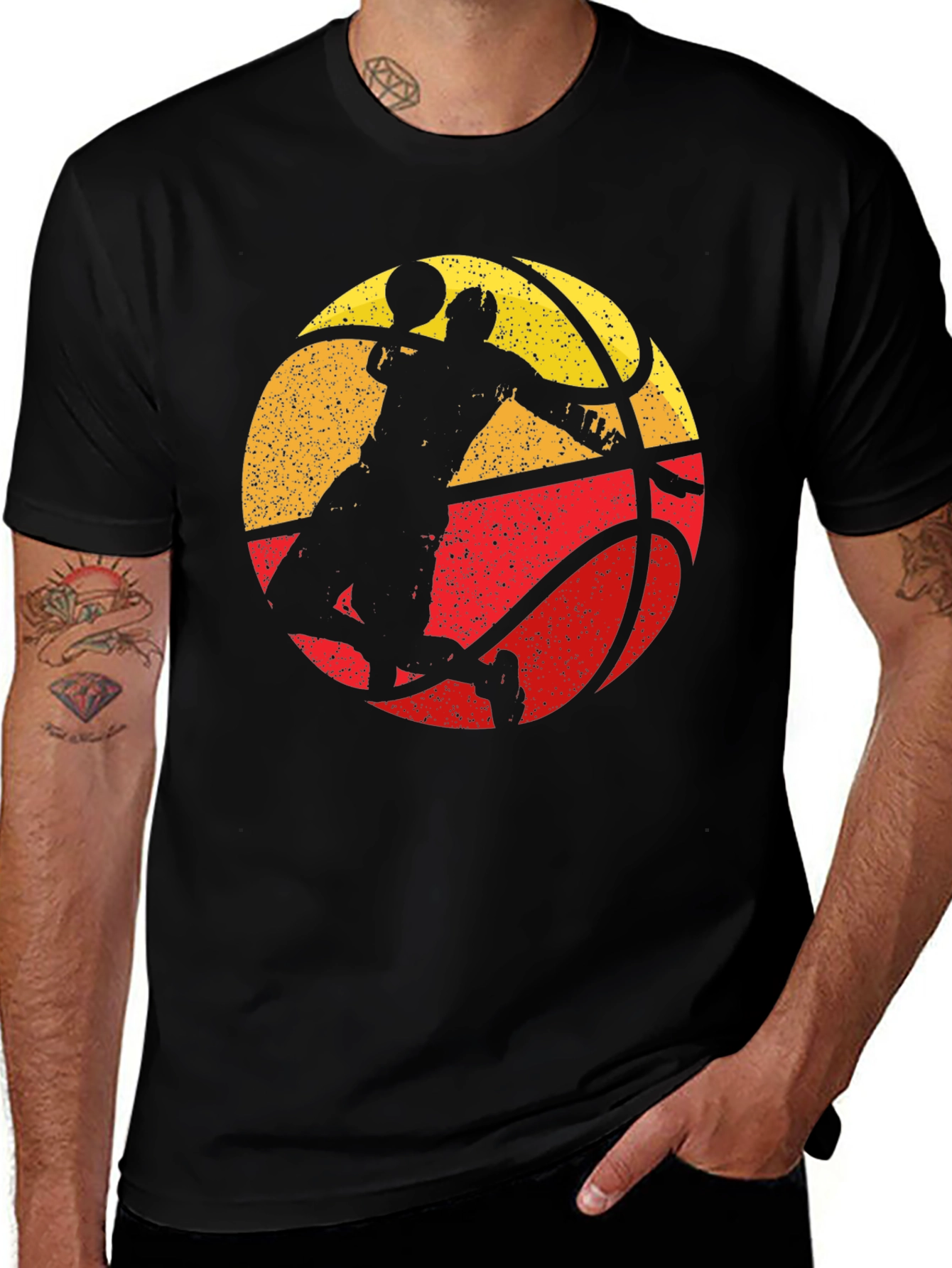 Variant 18 of Retro Basketball Player Graphic Tee