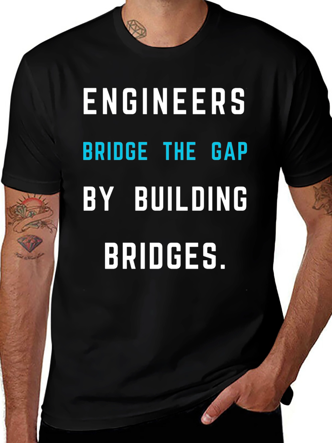 Variant 27 of Engineers Bridge the Gap T-Shirt