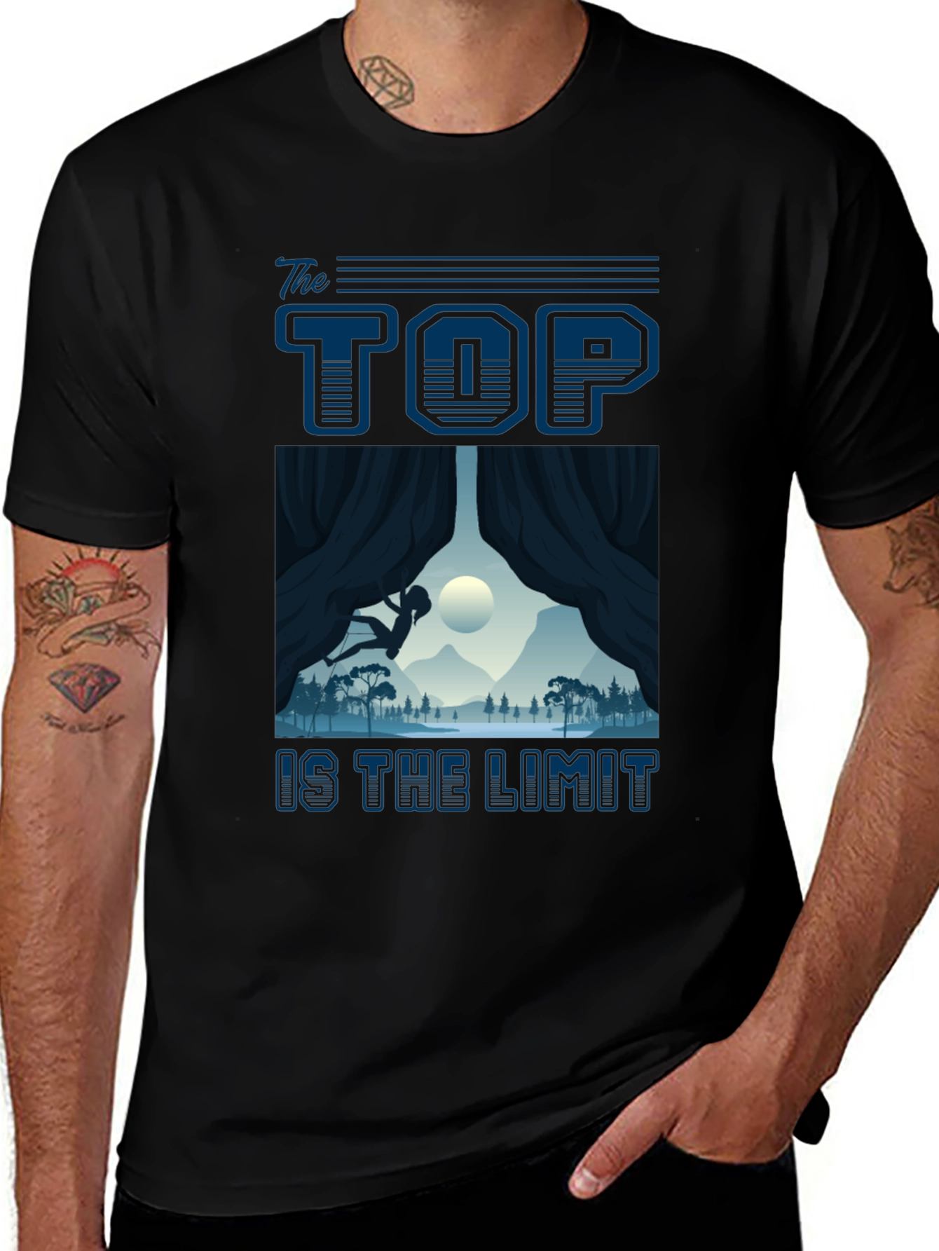 Variant 19 of The Top Is The Limit Climbing T-Shirt