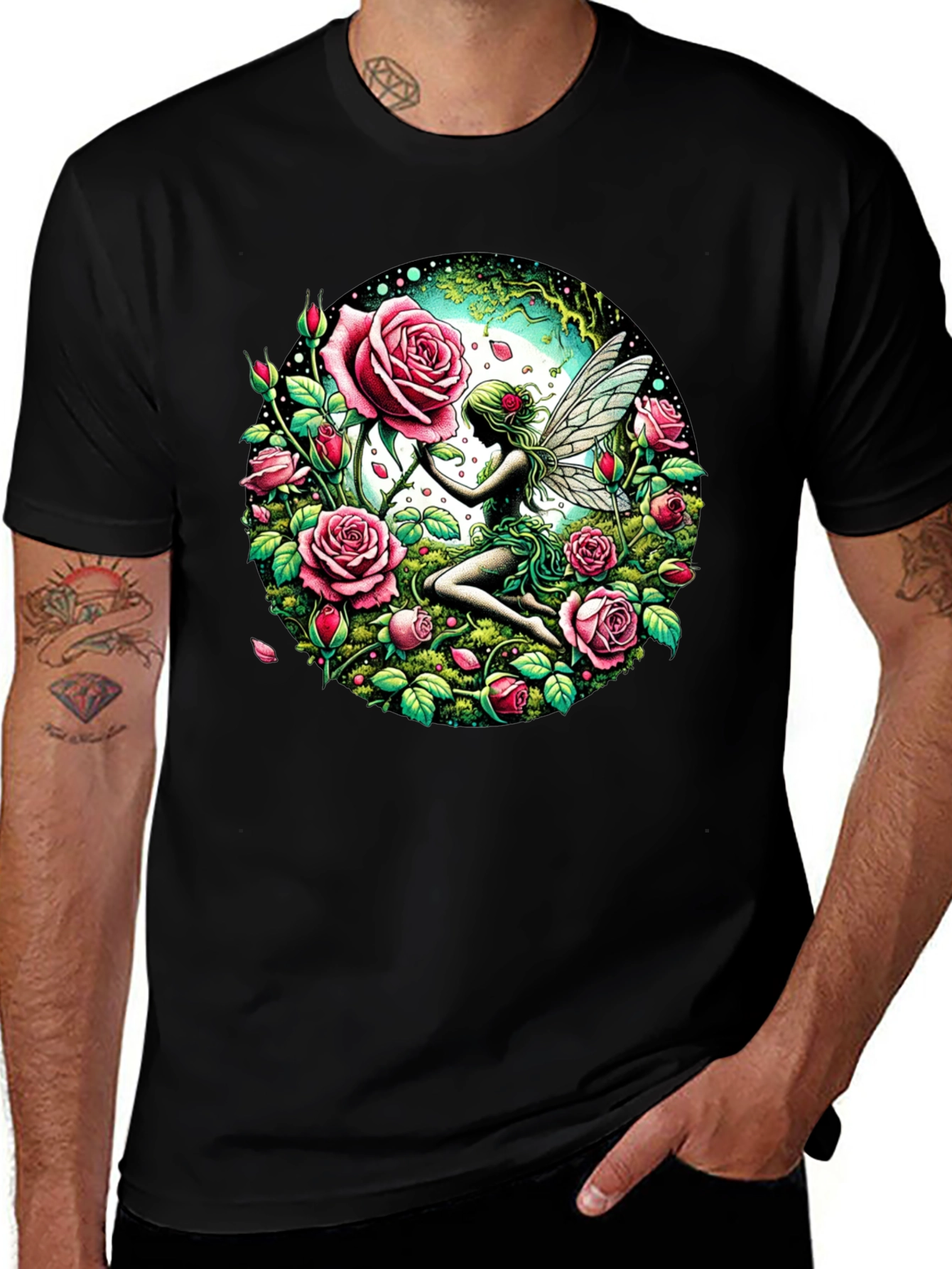 Variant 12 of Fairy and Roses Graphic T-Shirt