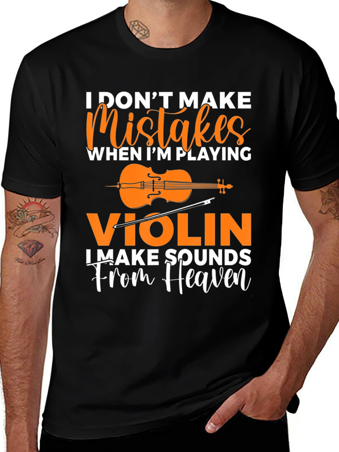 Variant 18 of Violin Player Graphic Tee - Sounds from Heaven