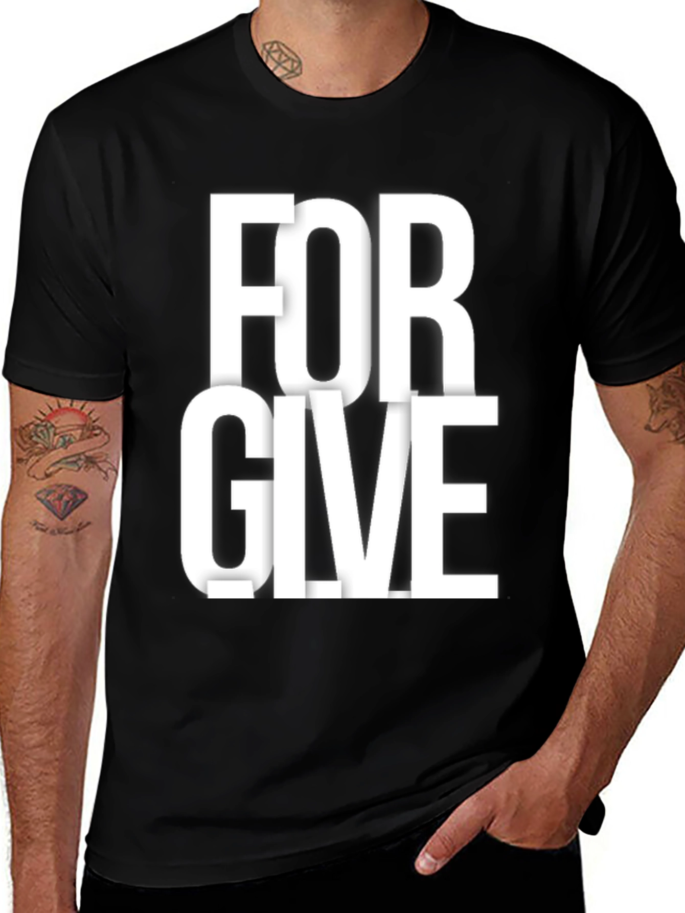 Variant 19 of Forgive Graphic Tee - Trendy Comfort