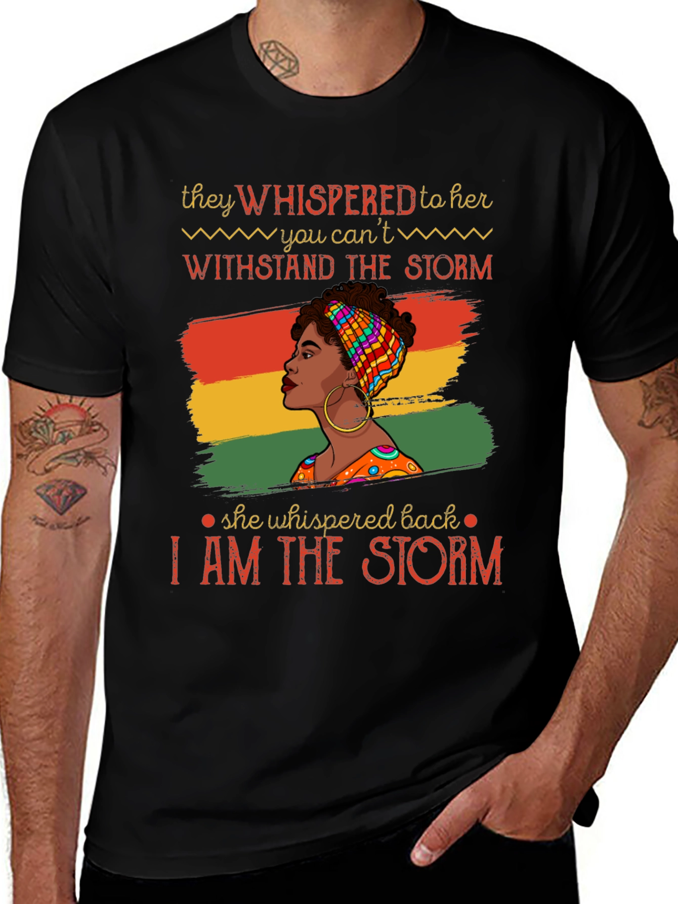 Variant 19 of Empowered Woman T-Shirt: I Am The Storm