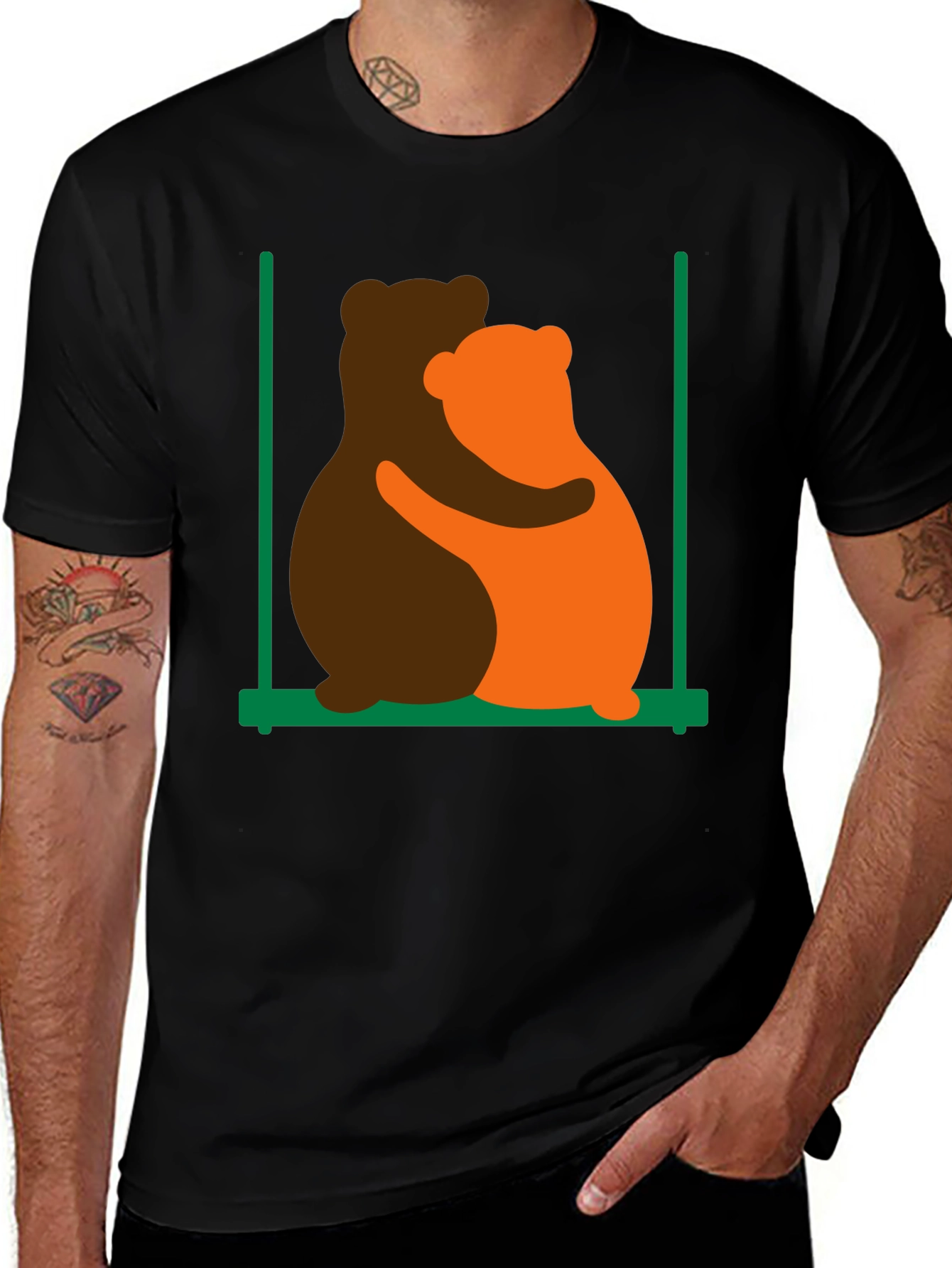 Hug Bears Graphic Tee - Cute & Comfy