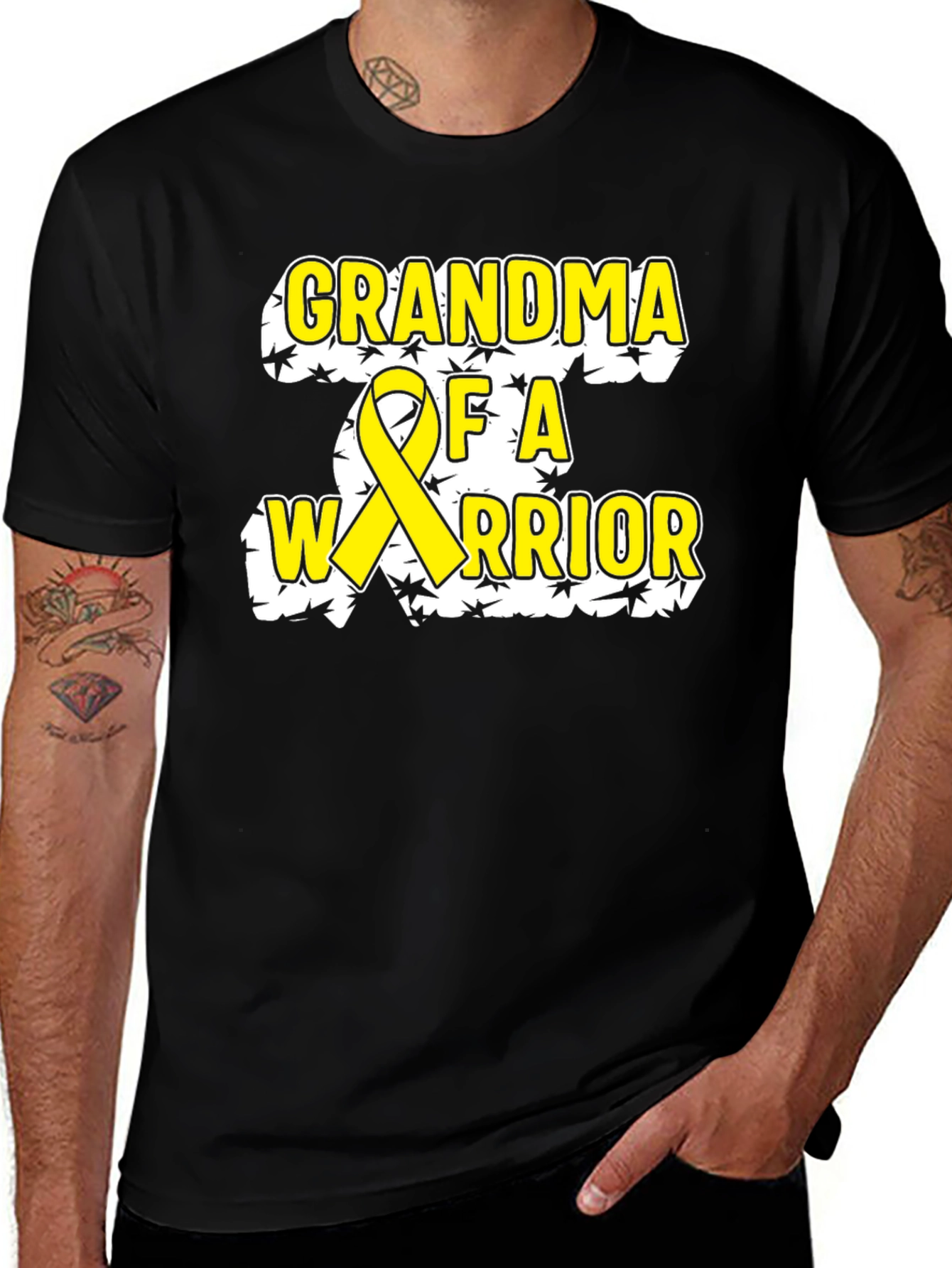 Grandma of a Warrior Awareness T-Shirt