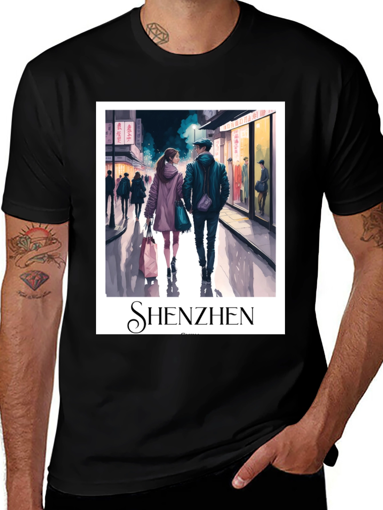 Variant 26 of Shenzhen Graphic T-Shirt