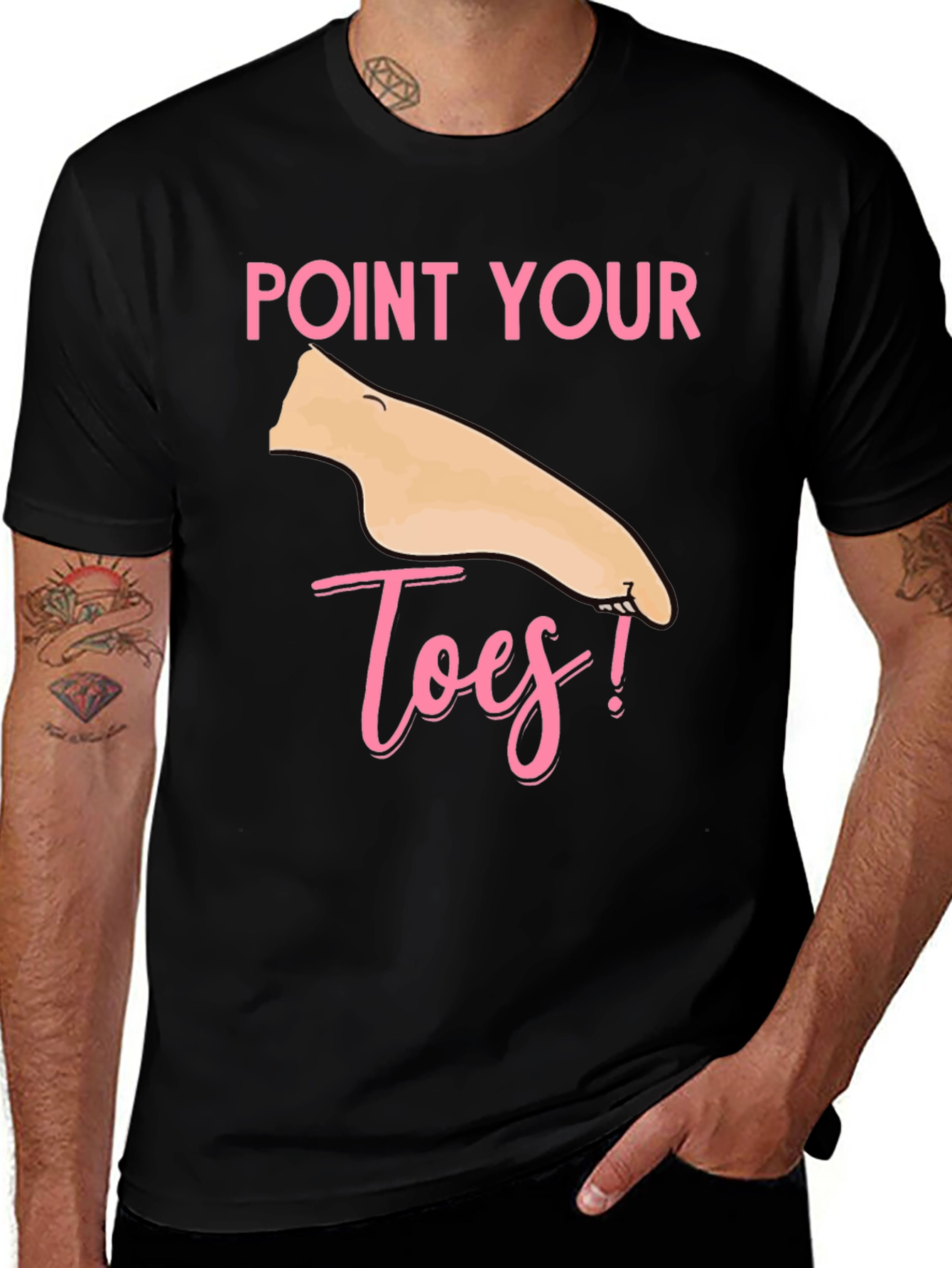 Variant 19 of Point Your Toes T-Shirt - Fun & Unique!