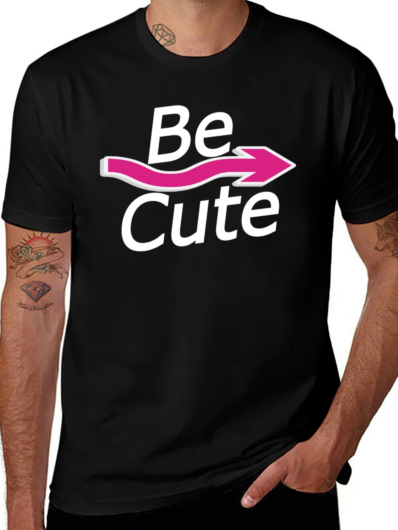 Variant 19 of Be Cute T-Shirt - Graphic Arrow Tee