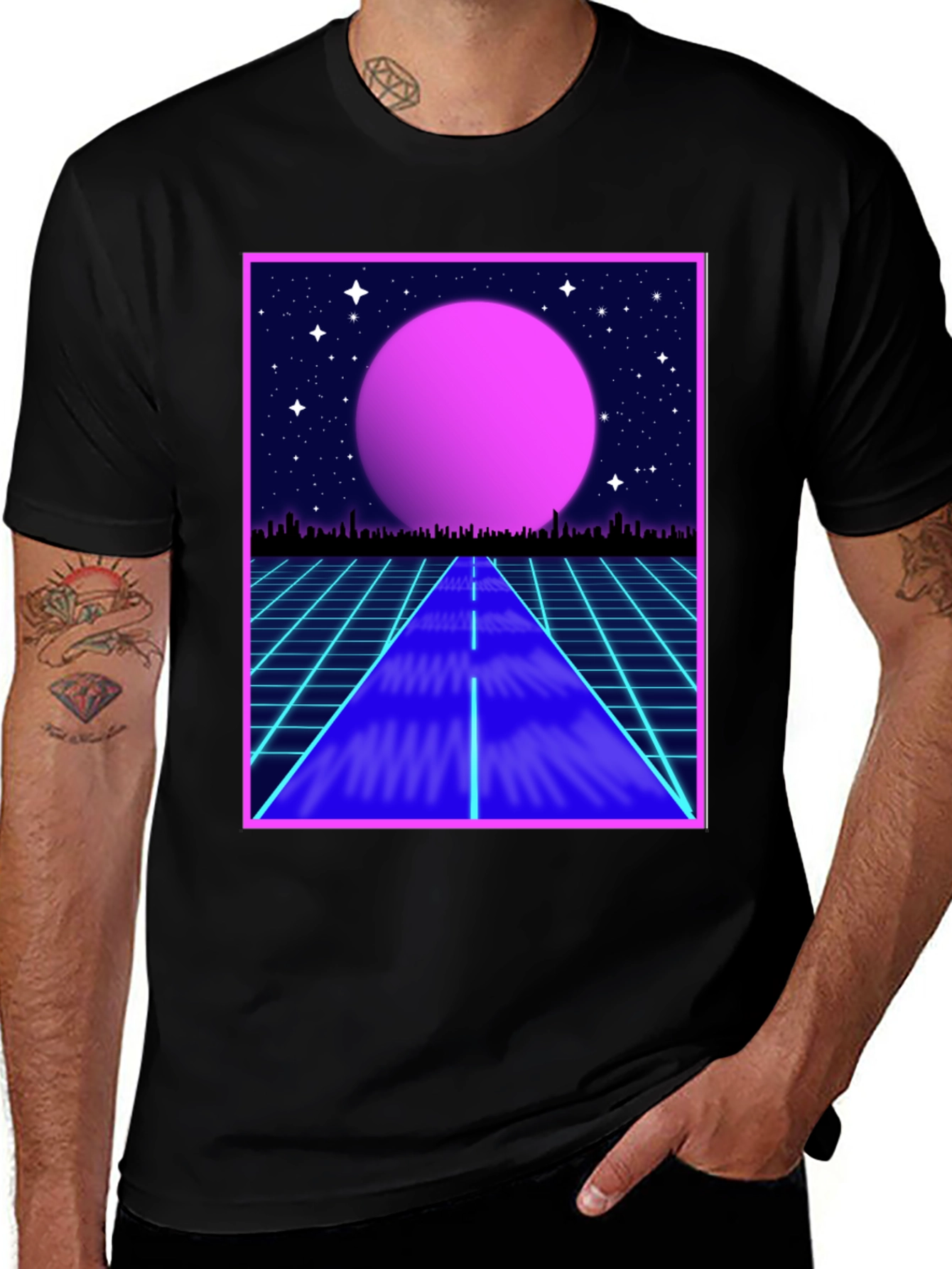 Variant 6 of Synthwave Retro T-Shirt
