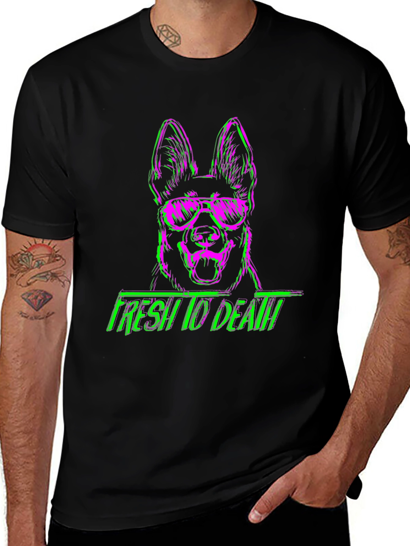 Fresh to Death German Shepherd T-Shirt