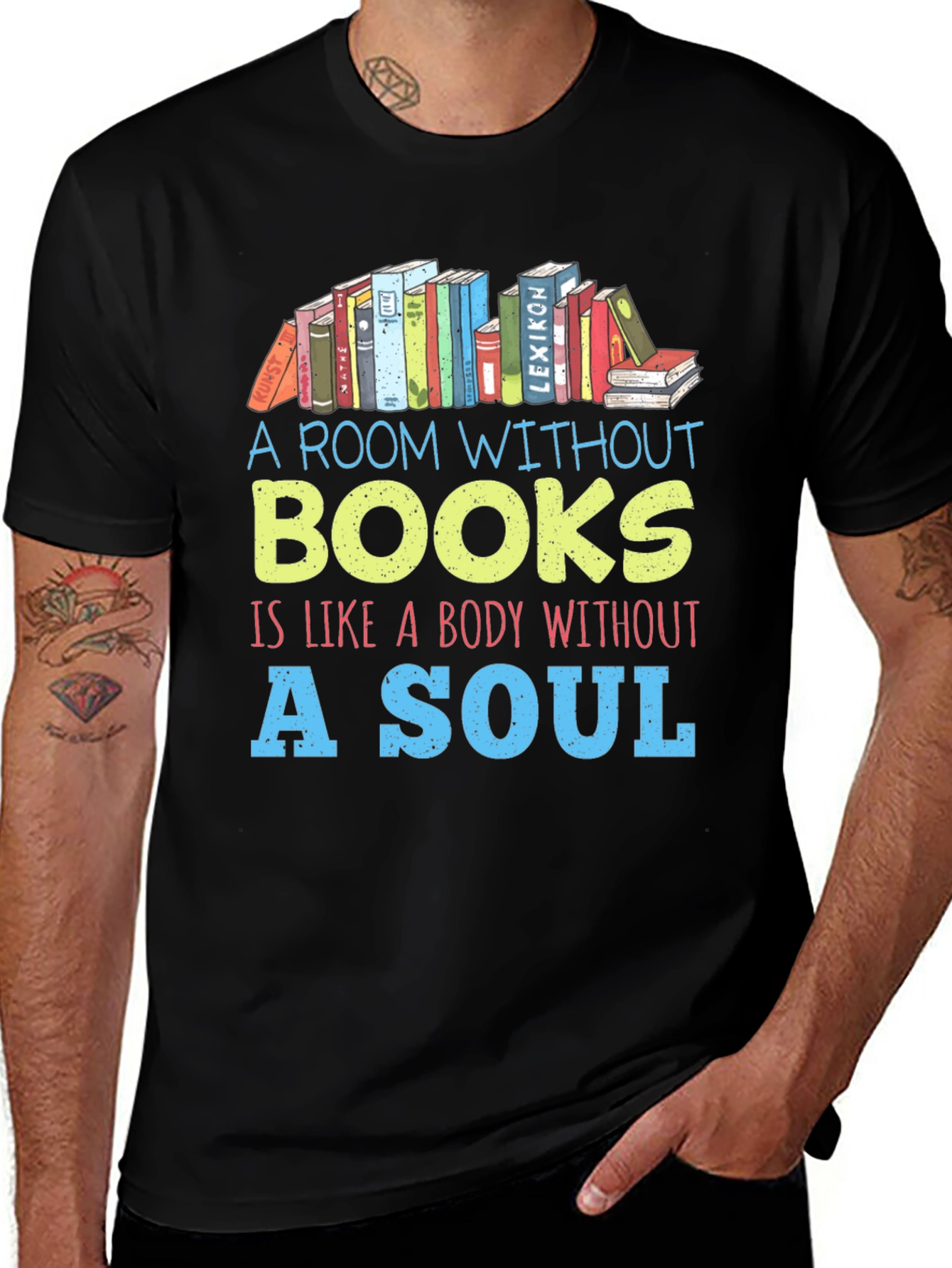 Variant 29 of Book Lover T-Shirt: A Room Without Books