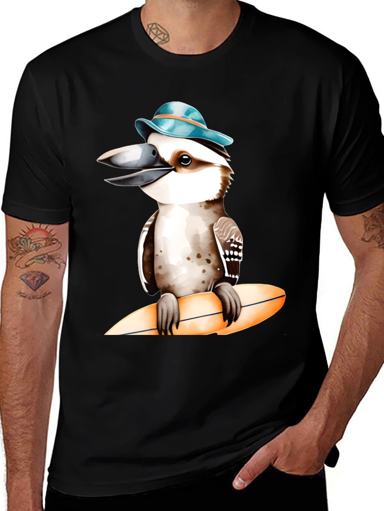 Variant 10 of Surfing Kookaburra Graphic Tee
