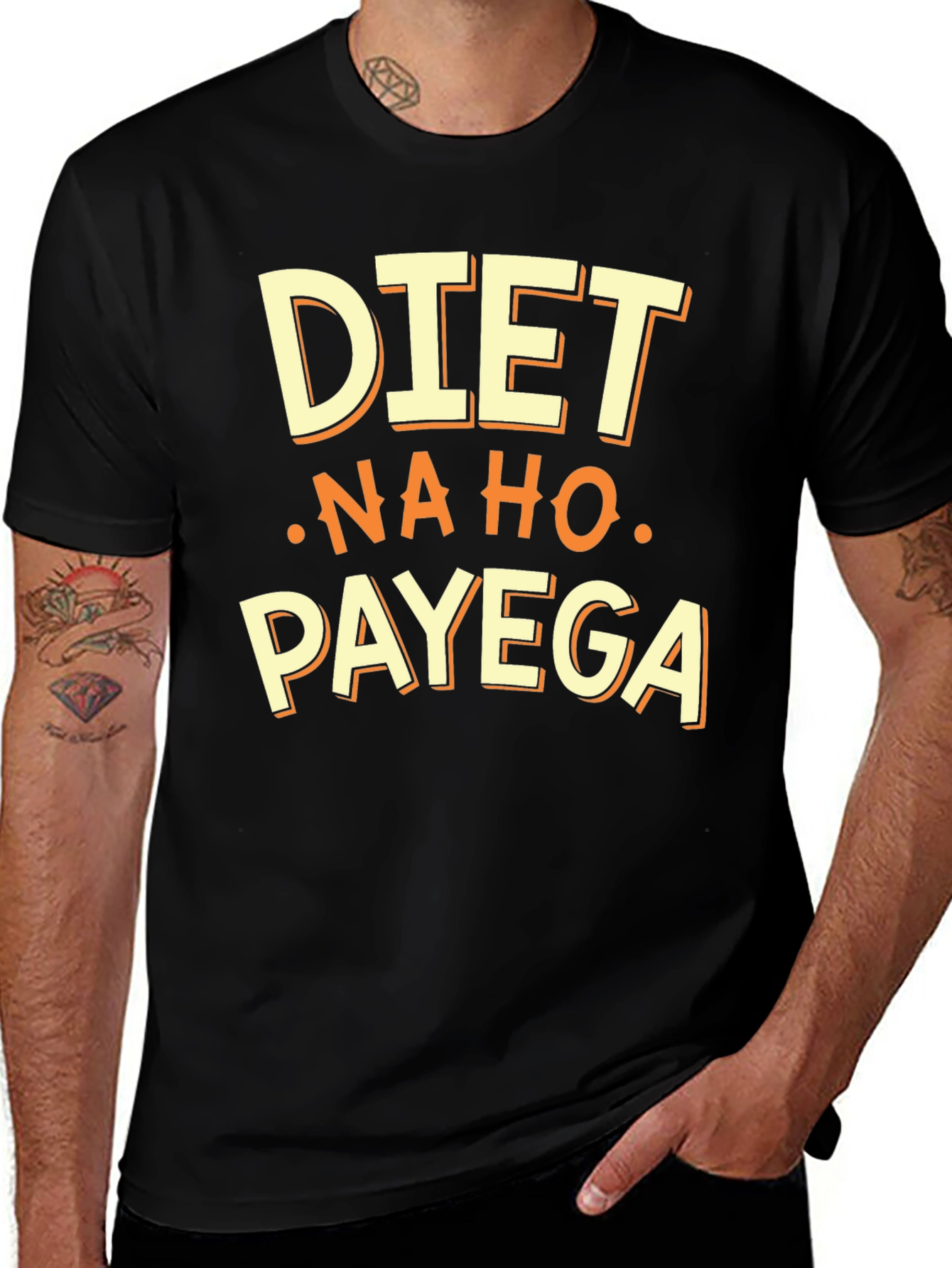Variant 28 of Diet Nahi Ho Payega Funny T-Shirt