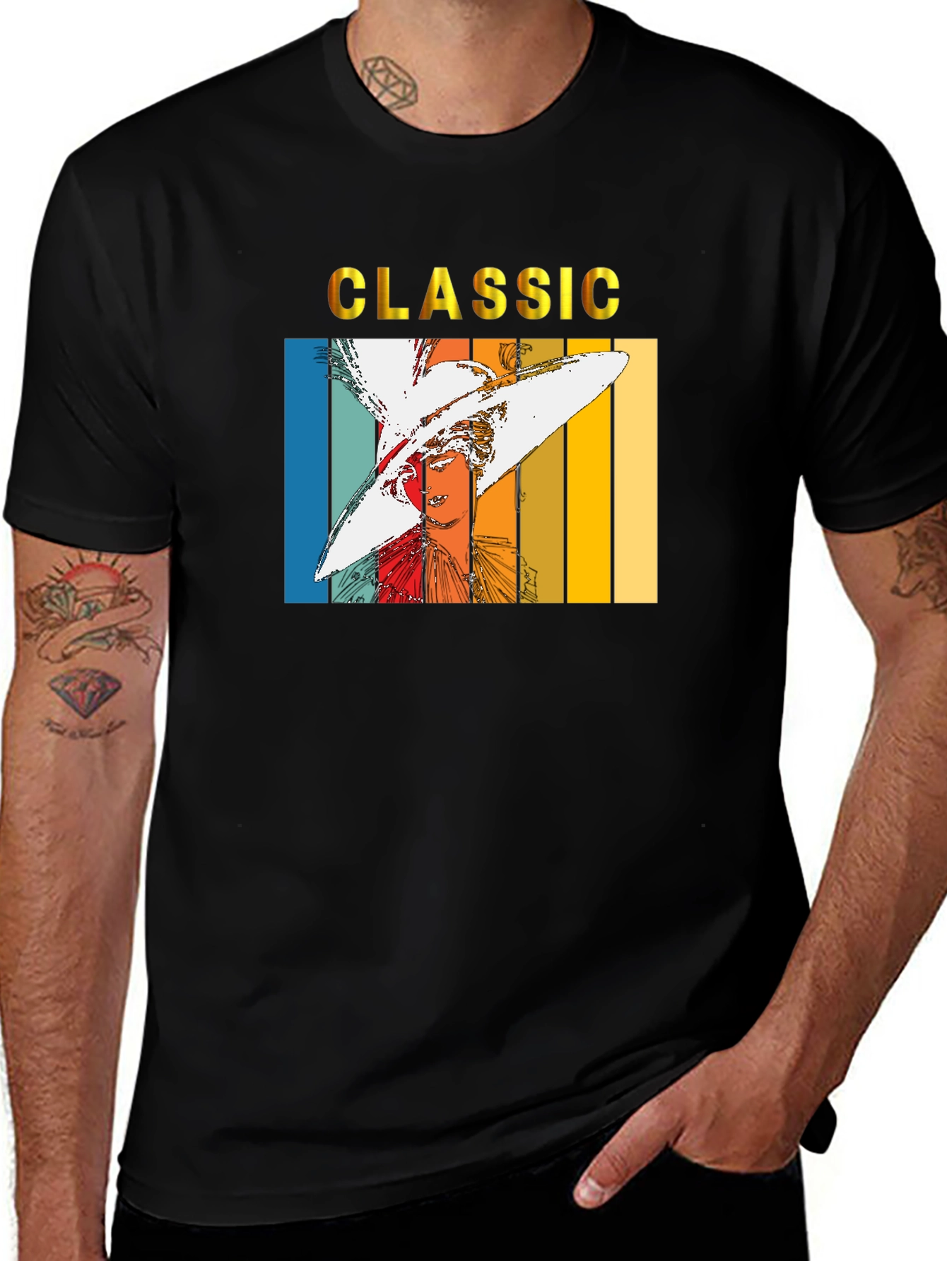Variant 15 of Classic Retro Portrait T-Shirt