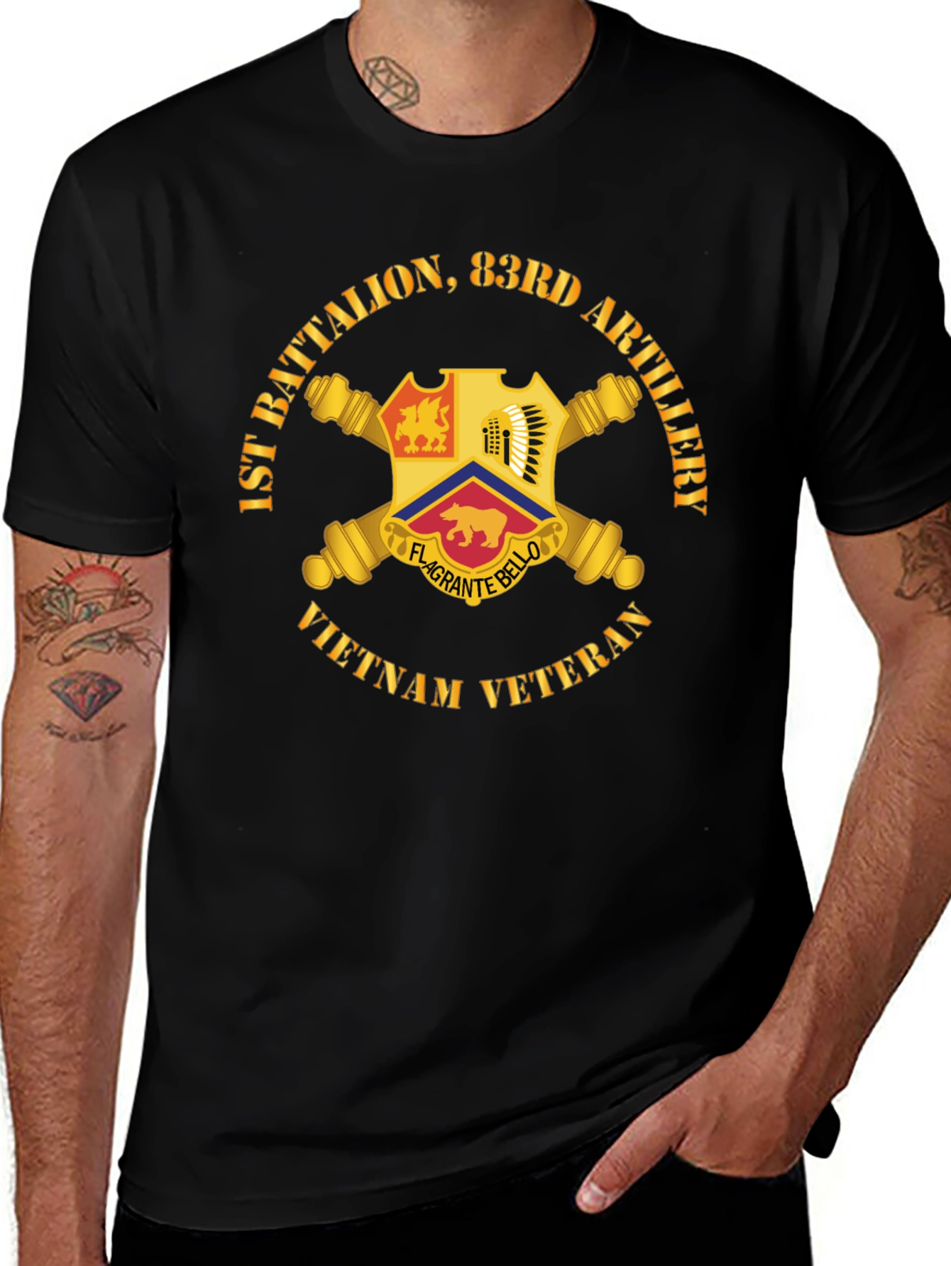1st Battalion 83rd Artillery Vietnam Veteran T-Shirt