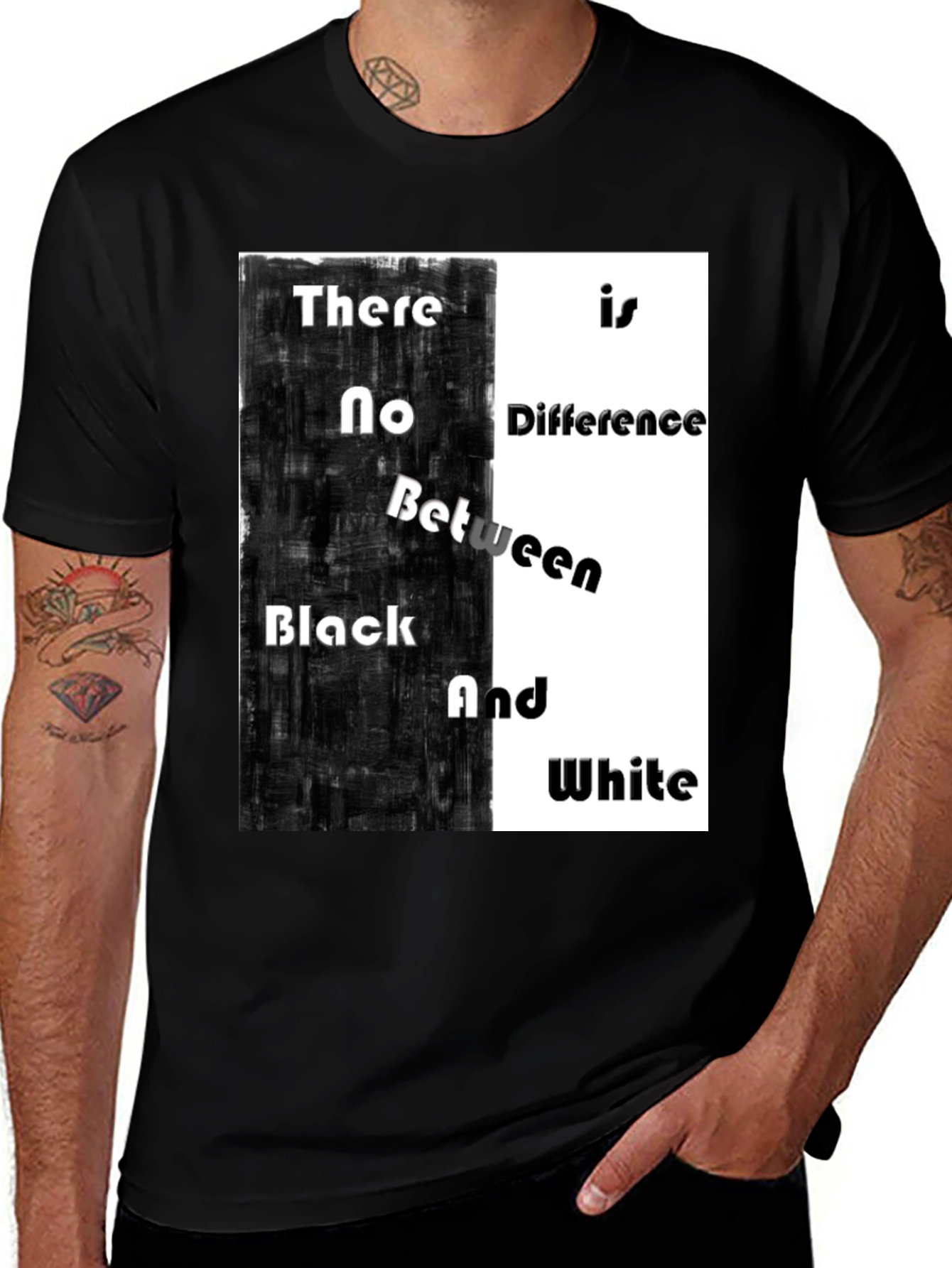 Black & White T-Shirt: Equality Design