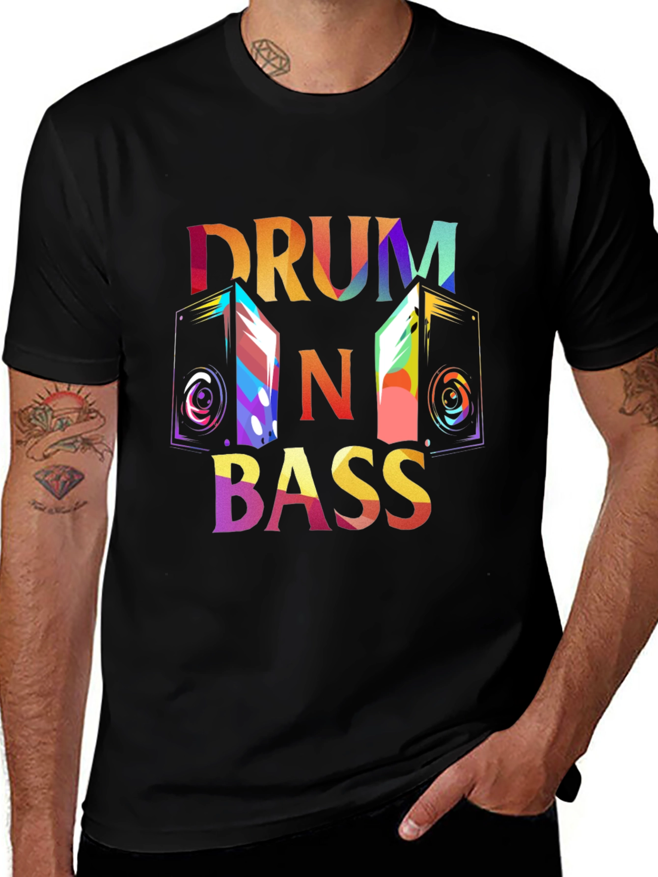 Drum 'n' Bass Graphic Tee - Music Lover's Style