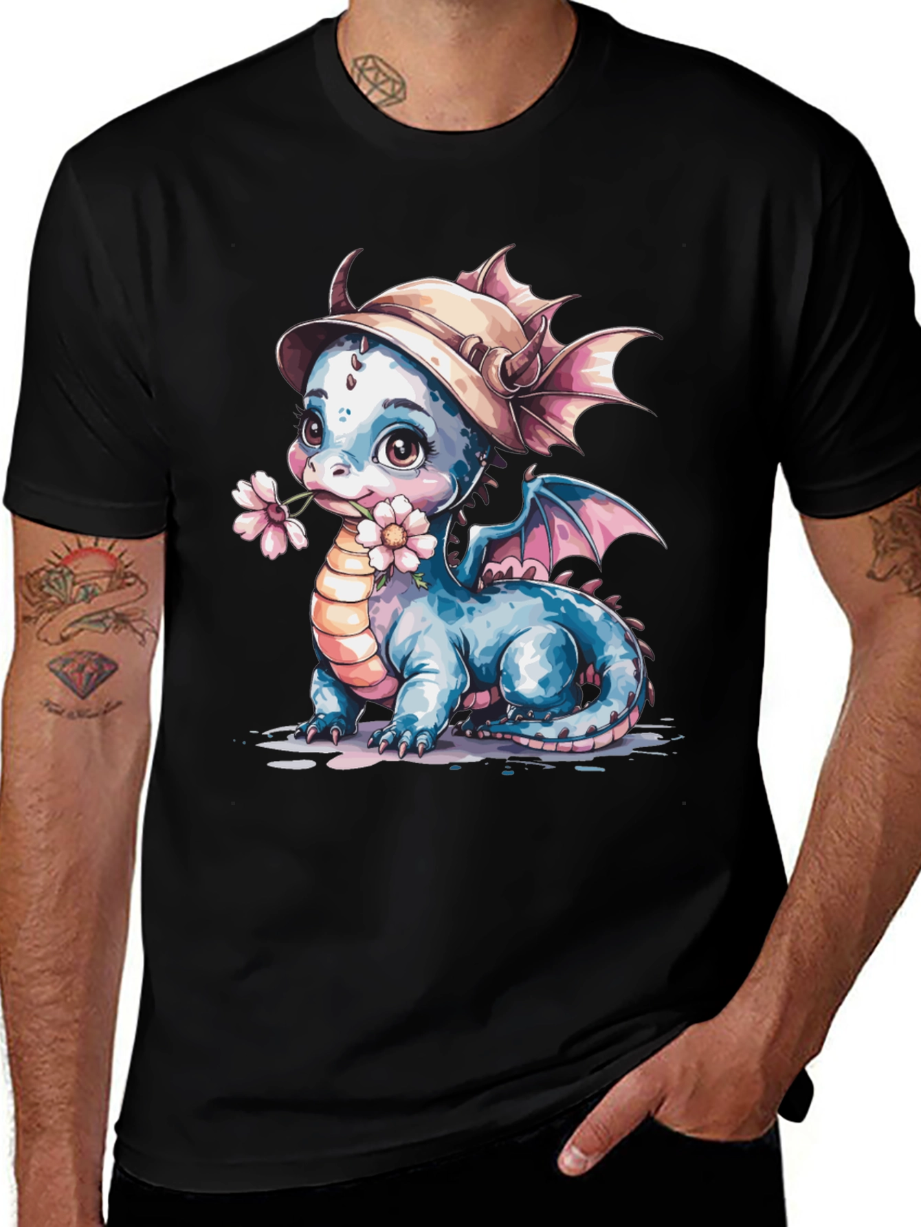 Variant 13 of Cute Dragon T-Shirt: Whimsical Fantasy Tee