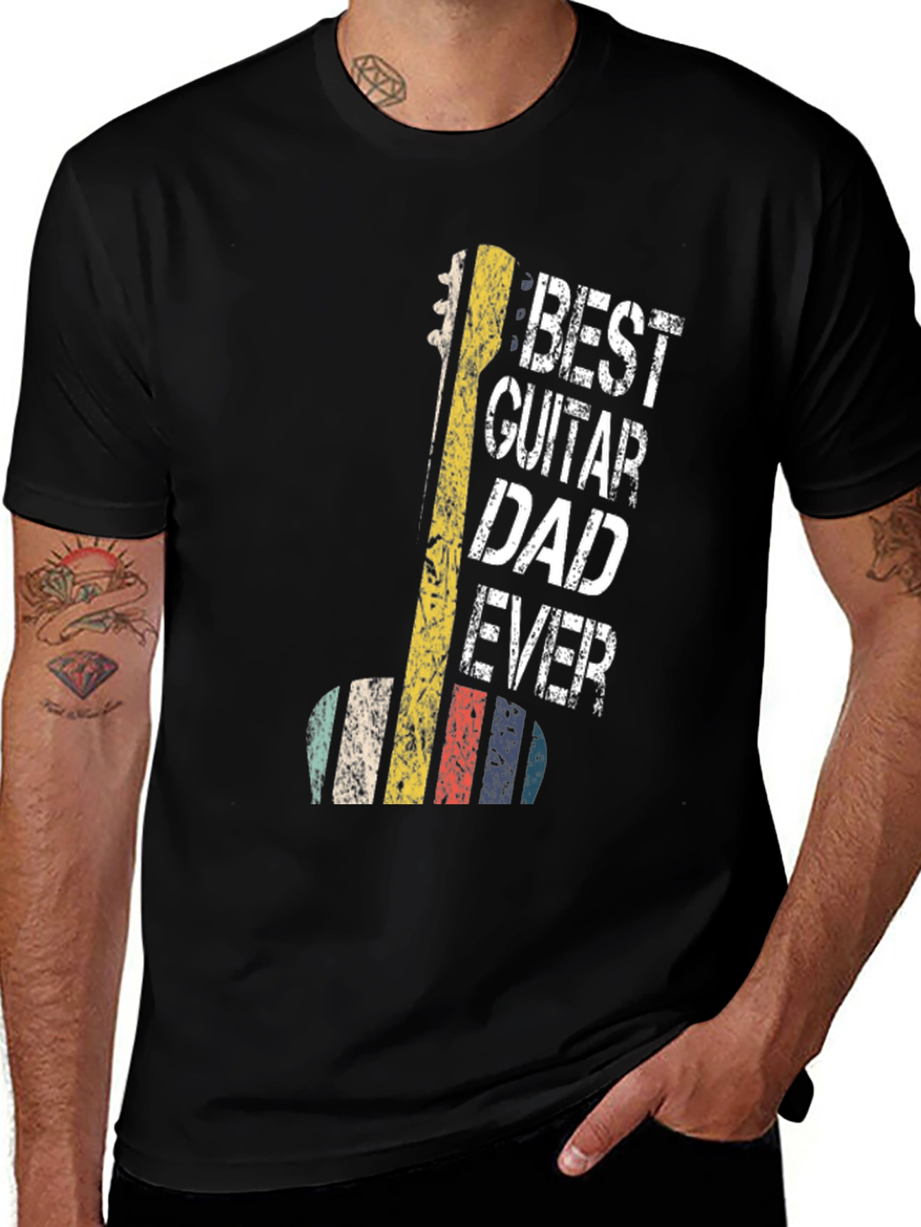 Best Guitar Dad Ever Graphic Tee - Father's Day Gift