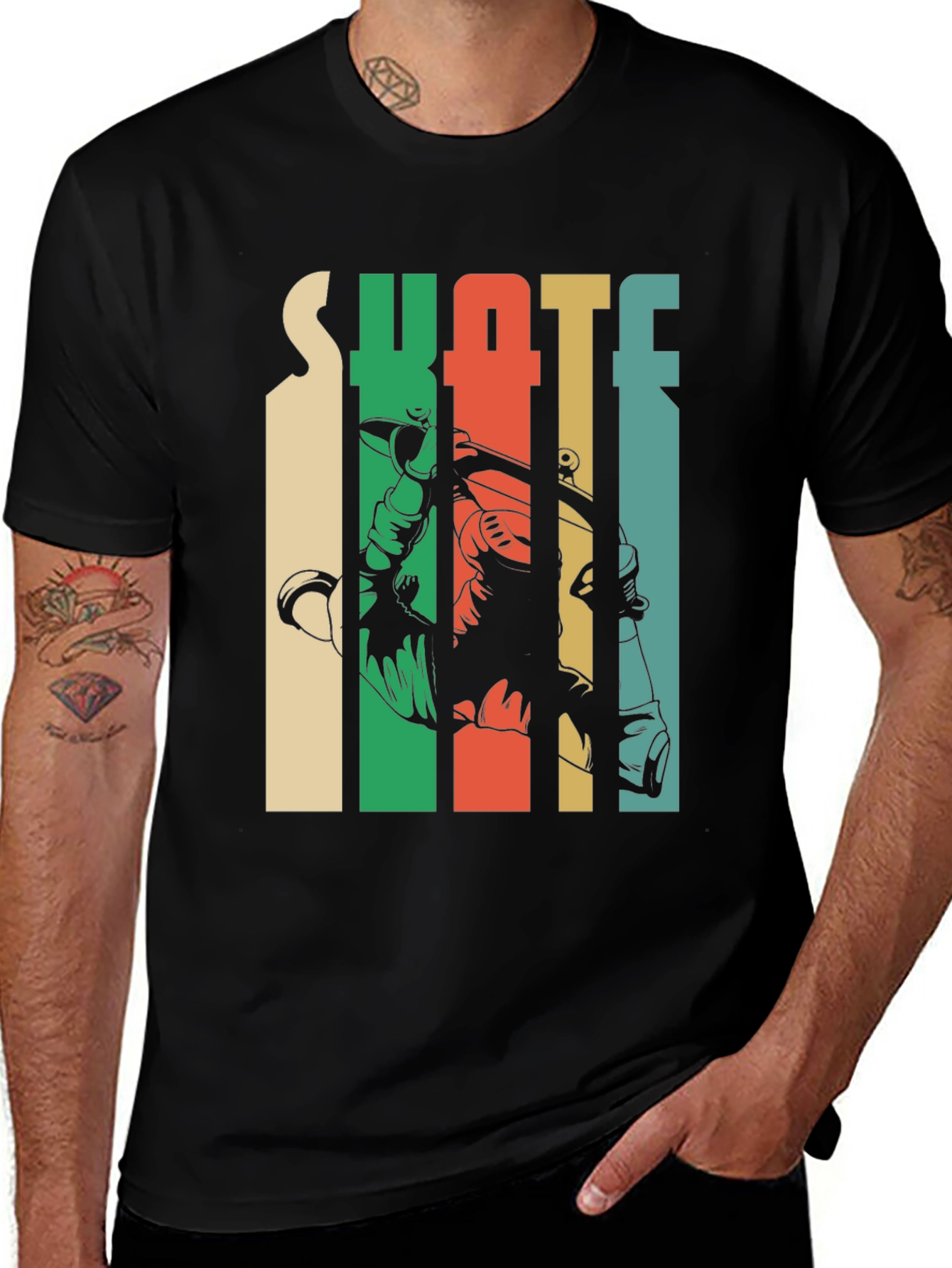 Variant 19 of Retro SKATE T-Shirt - Vintage Skateboard Graphic Tee