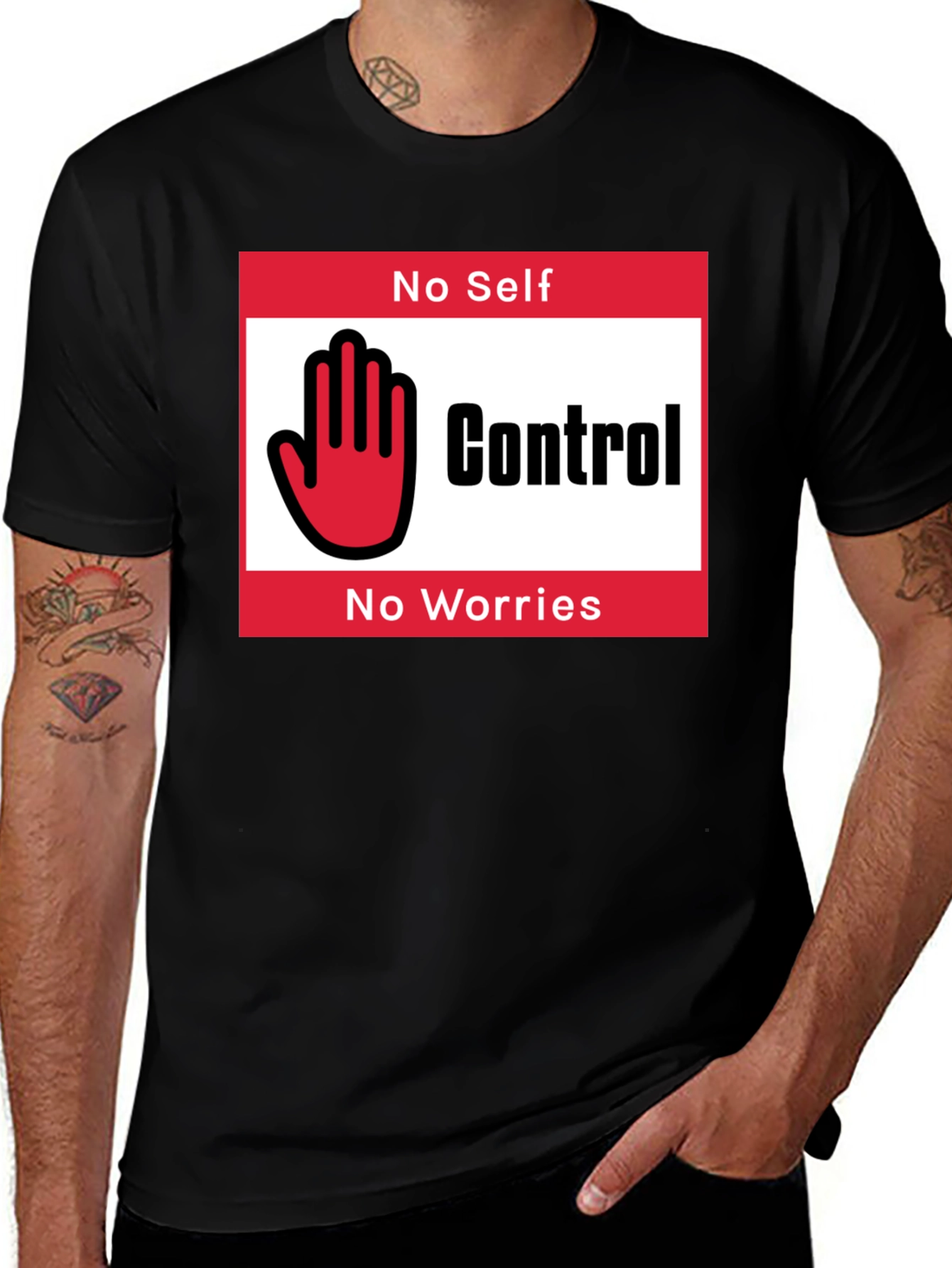 Variant 18 of No Self Control T-Shirt - Funny Graphic Tee
