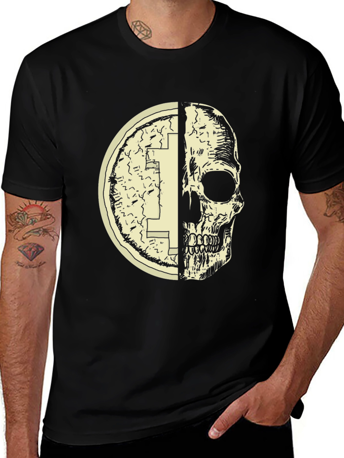 Variant 22 of Coin Skull T-Shirt - Edgy Graphic Tee