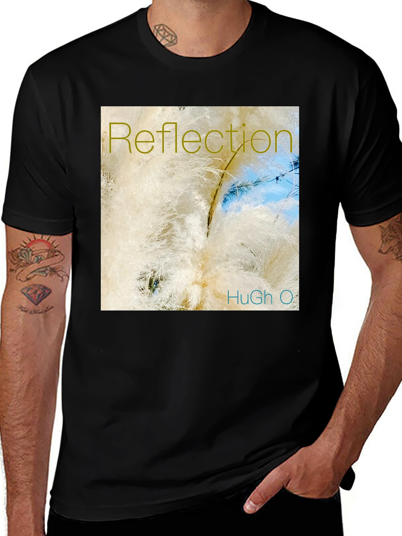 Variant 22 of Reflection Graphic Tee - Modern Casual Comfort
