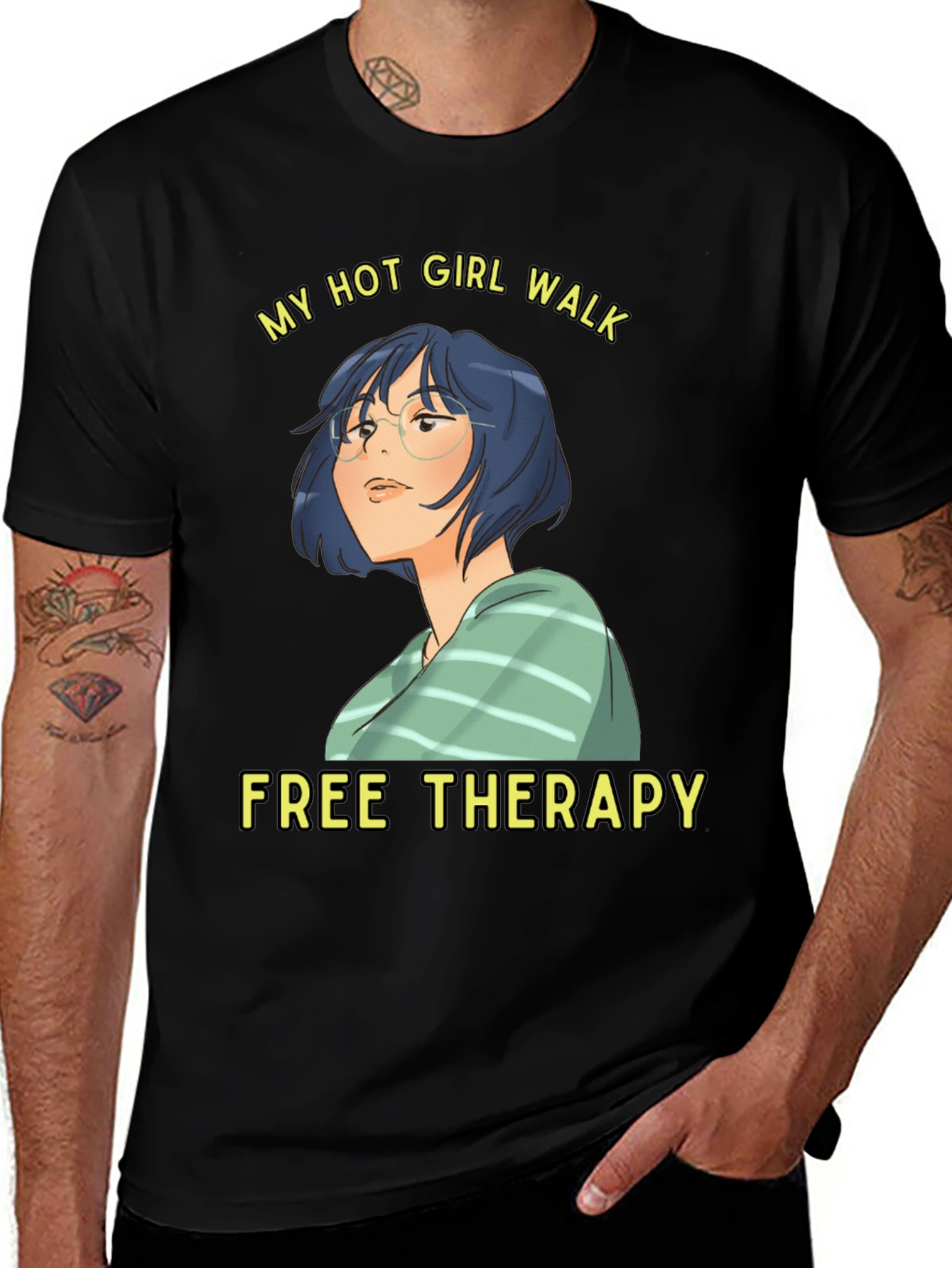 Variant 27 of Hot Girl Walk Free Therapy T-Shirt