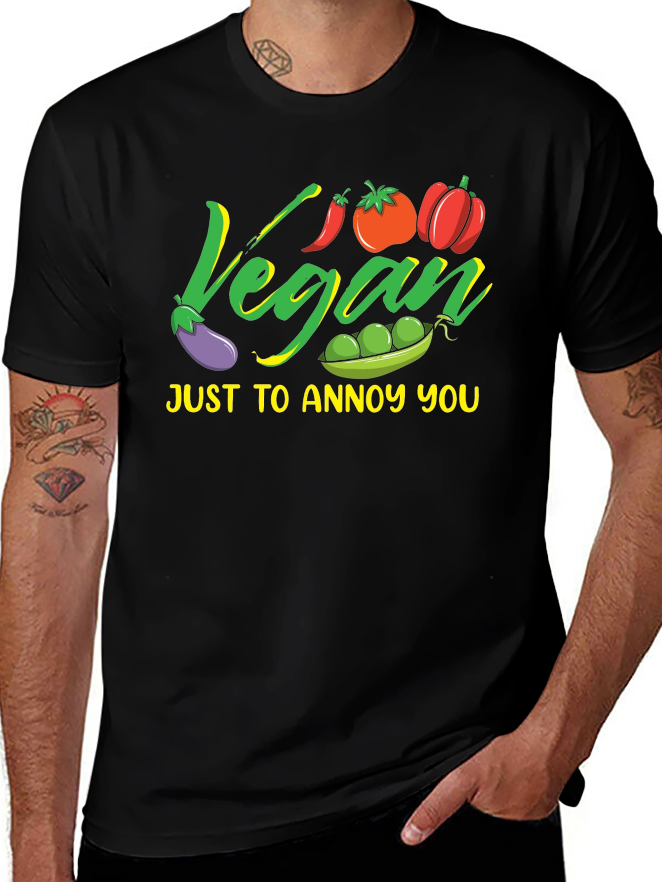 Variant 13 of Vegan Annoy You Graphic T-Shirt