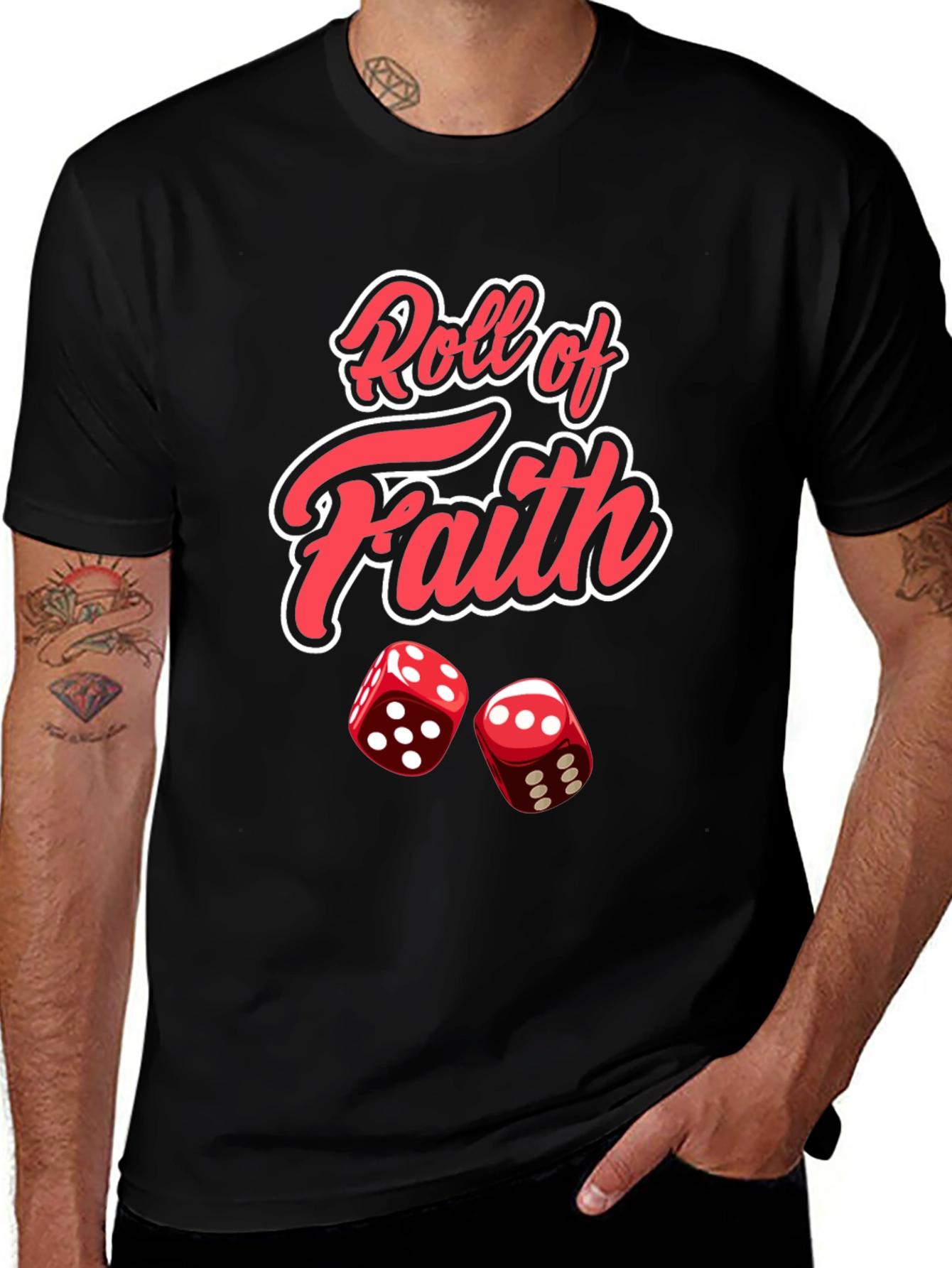 Variant 2 of Roll of Faith Graphic Tee