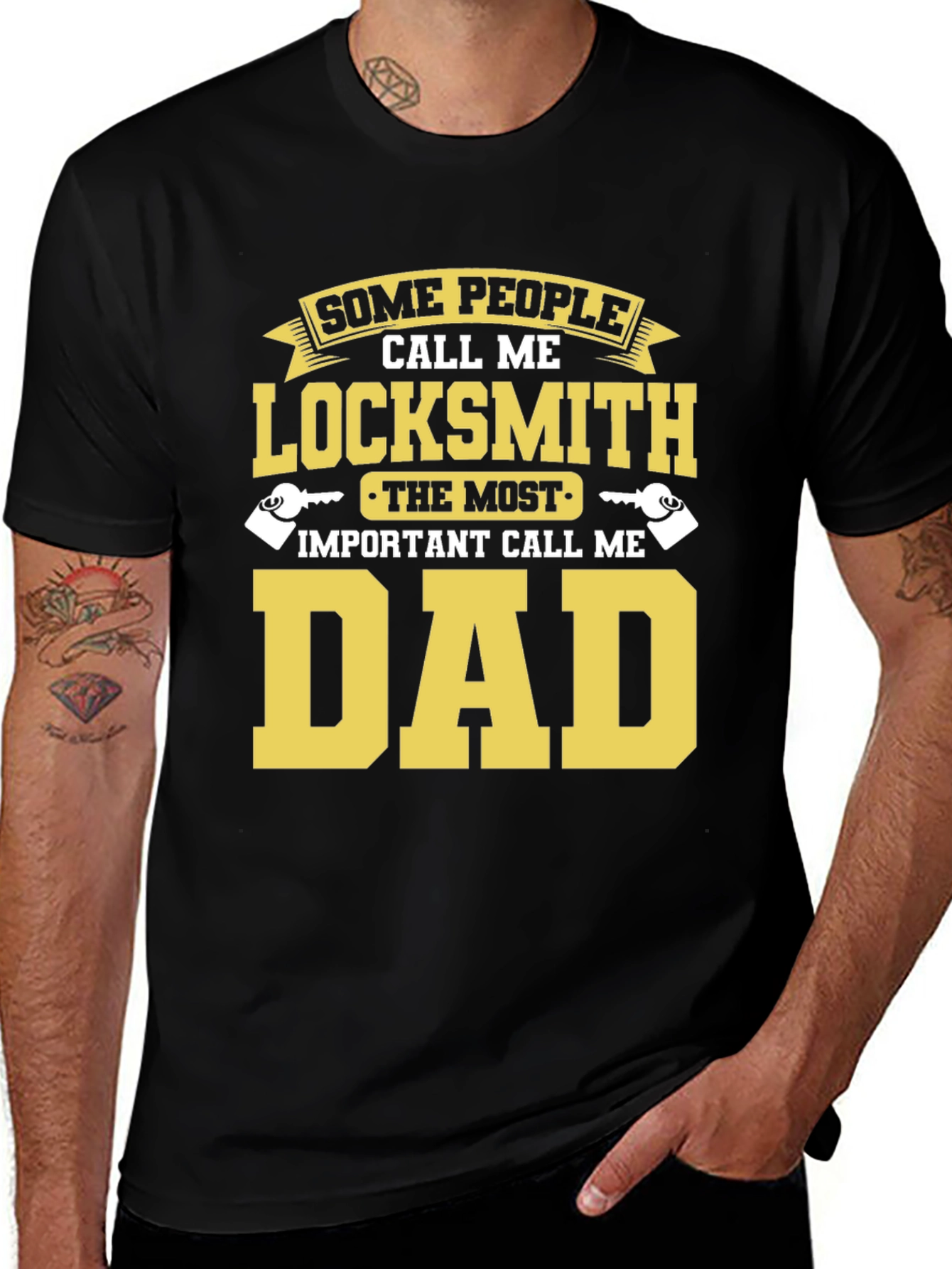Variant 5 of Locksmith Dad T-Shirt - Funny Gift for Locksmith Dads