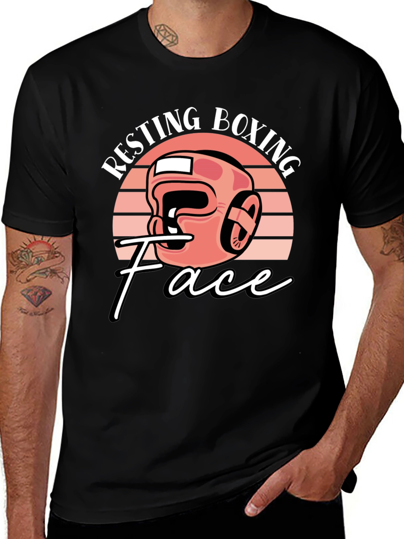 Variant 19 of Resting Boxing Face Graphic Tee
