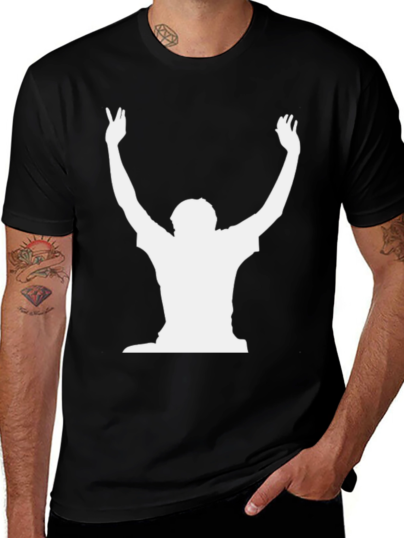 Variant 9 of Silhouette Graphic Tee - Bold Style